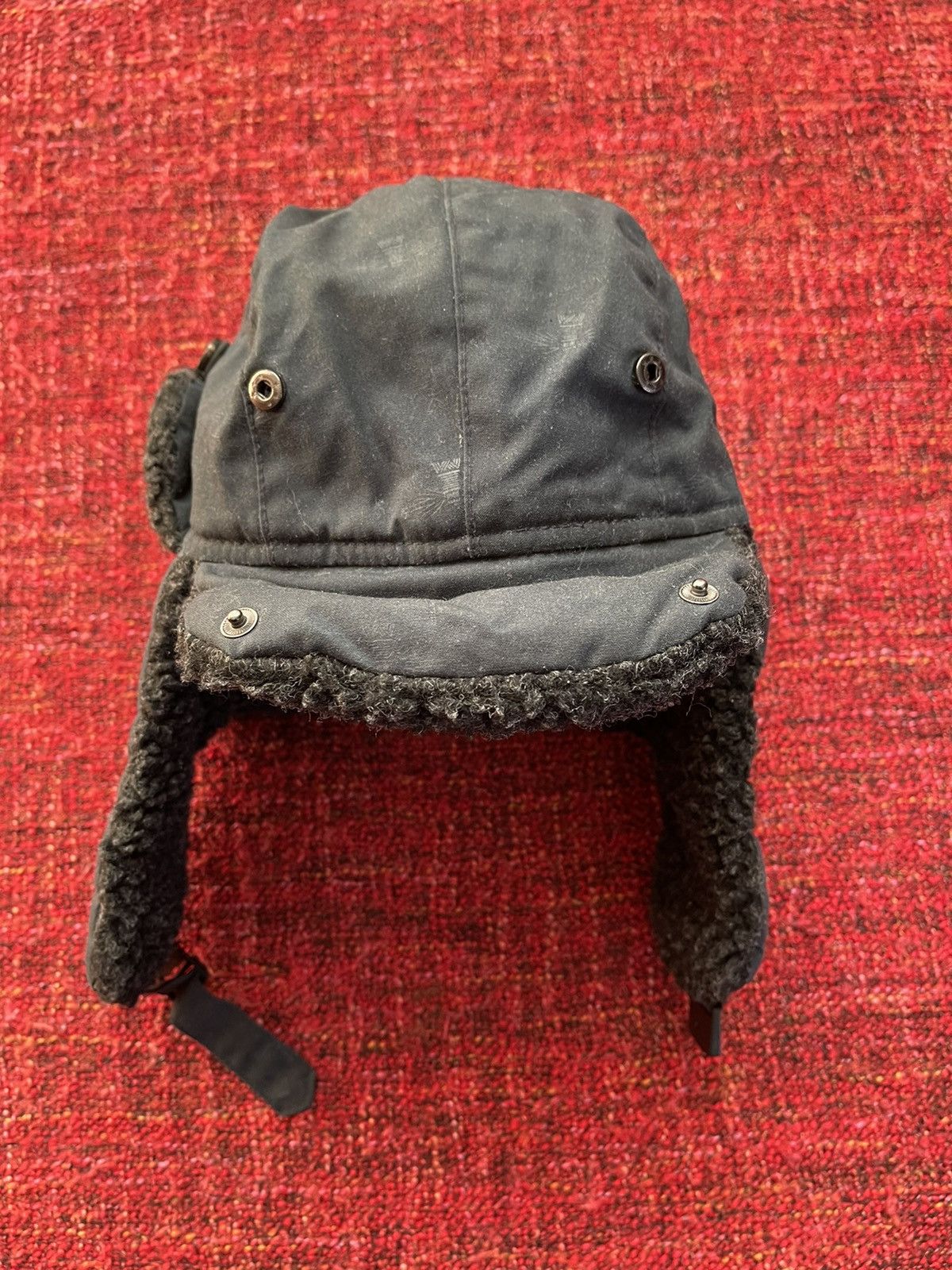 Barbour Barbour waxed ushanka trapper / checker hat Size 30 - 2 Thumbnail