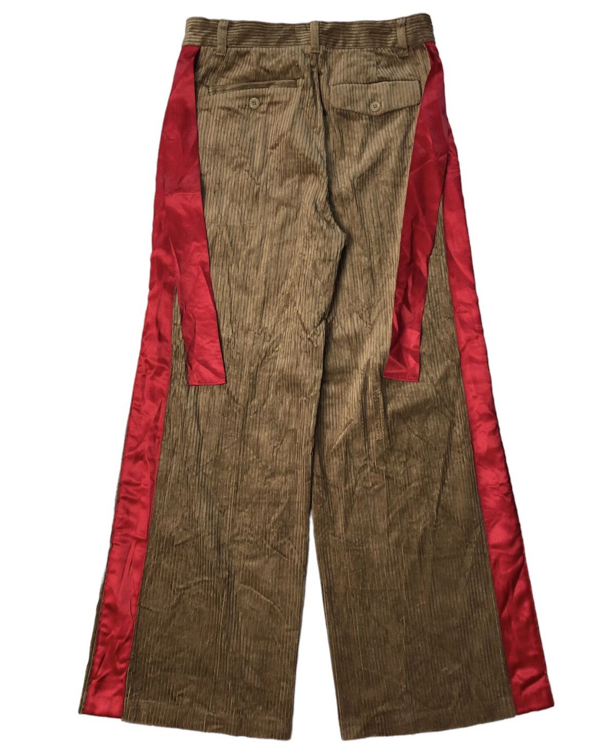 GU Undercover X Gu side tape wide leg corduroy pants Size 29" - 3 Thumbnail