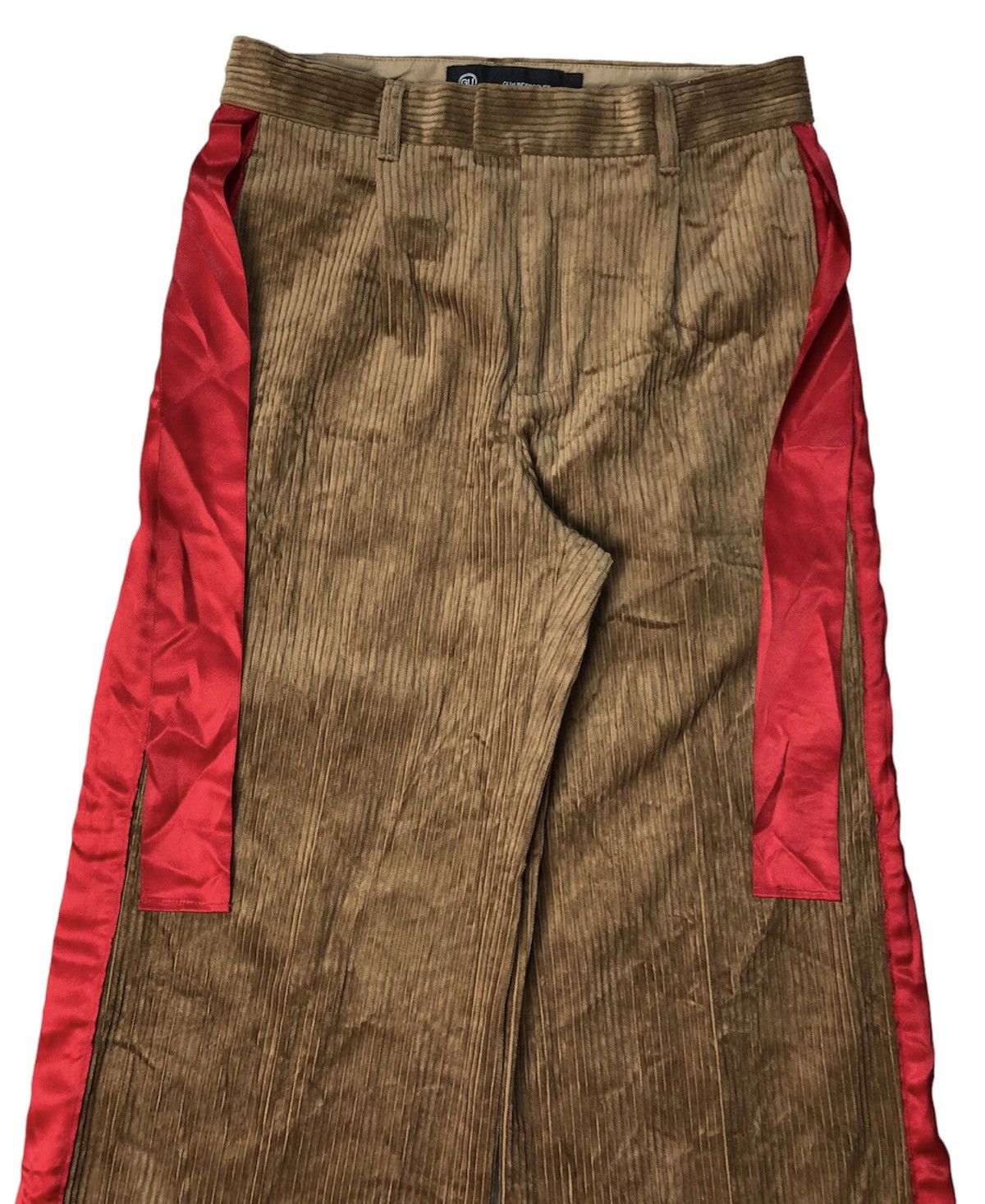 GU Undercover X Gu side tape wide leg corduroy pants Size 29" - 5 Thumbnail