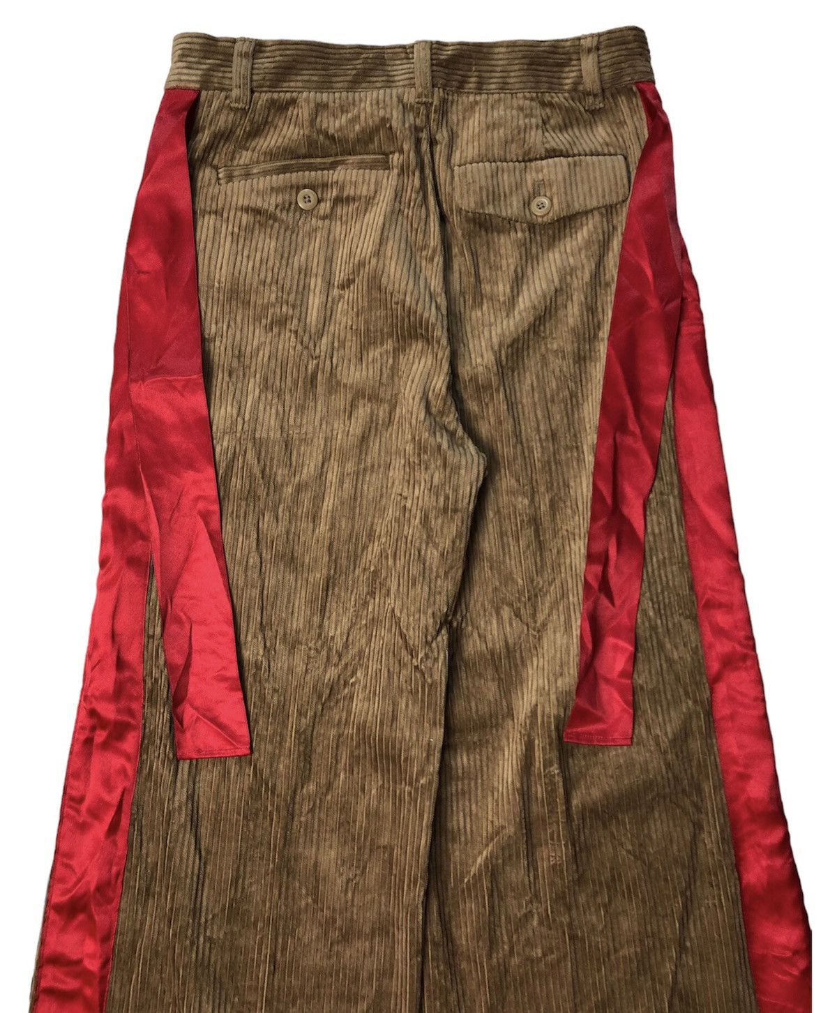 GU Undercover X Gu side tape wide leg corduroy pants Size 29" - 6 Thumbnail