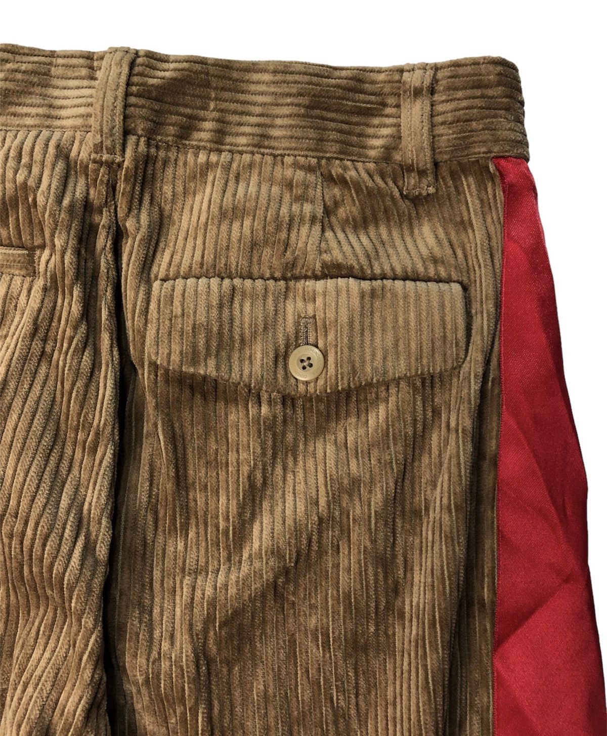 GU Undercover X Gu side tape wide leg corduroy pants Size 29" - 7 Thumbnail