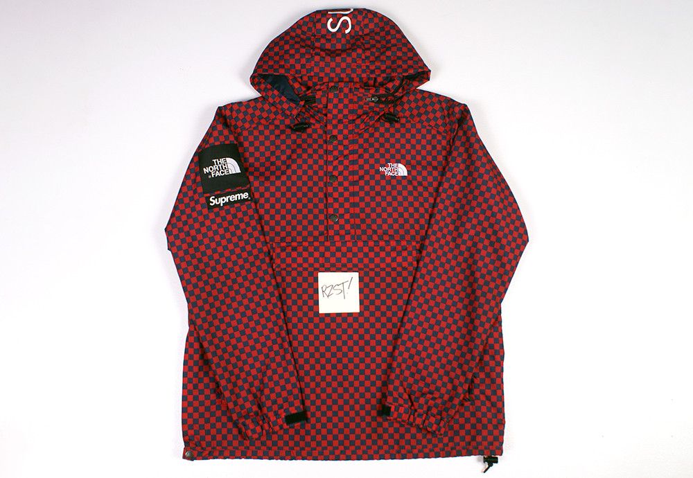 Pre-owned Supreme X The North Face 2011 The North Face X Supreme Checkered Pullover Jacket Red