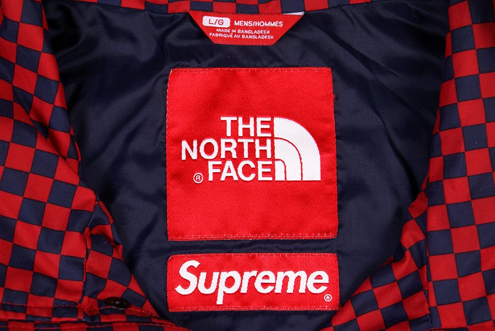 Supreme × The North Face 2011 The North Face x Supreme CHECKERED Pullover Jacket Red Size US L / EU 52-54 / 3 - 10 Thumbnail