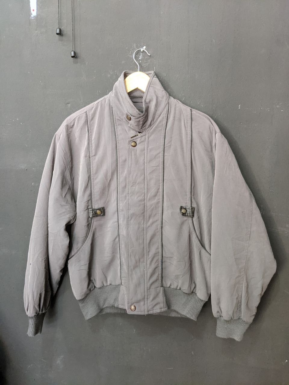 image of Vintage Gianni Valentino Jacket in Grey, Men's (Size XL)