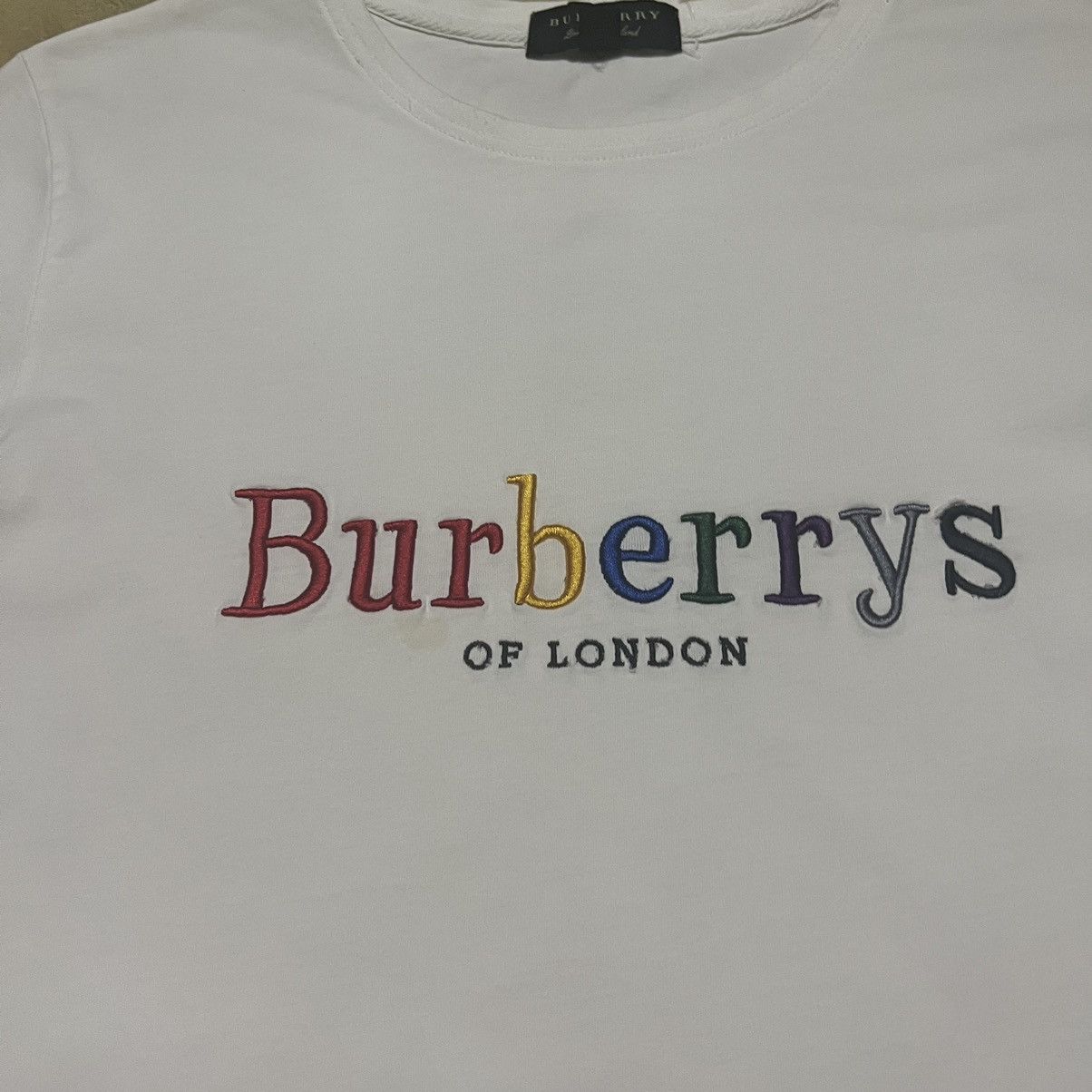 Burberry Burberrys Big Logo T Shirt Size US L / EU 52-54 / 3 - 6 Thumbnail