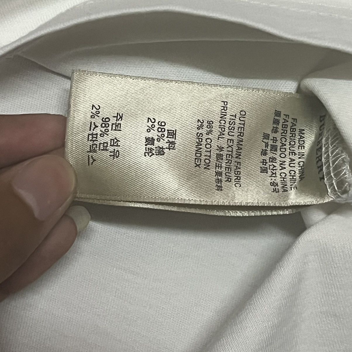 Burberry Burberrys Big Logo T Shirt Size US L / EU 52-54 / 3 - 8 Thumbnail