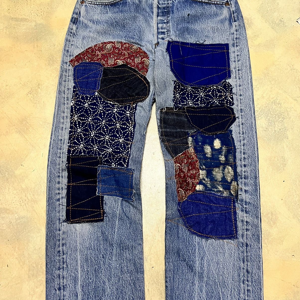 Levi's Vintage Levis Rework Patchwork Style Size US 28 / EU 44 - 4 Thumbnail