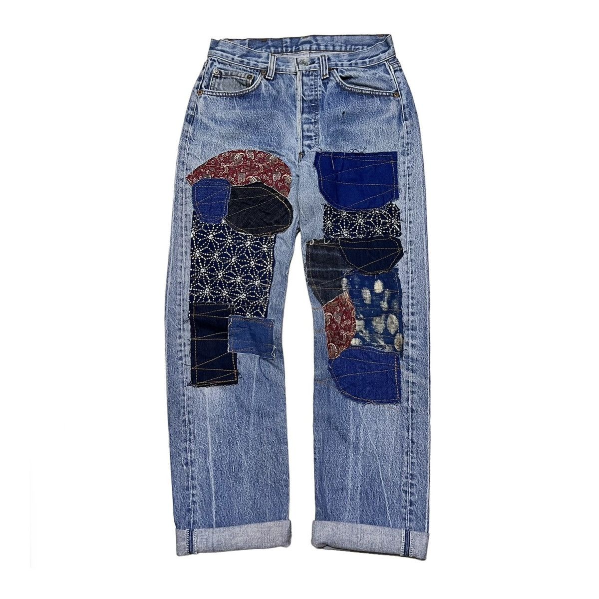Levi's Vintage Levis Rework Patchwork Style Size US 28 / EU 44 - 1 Thumbnail