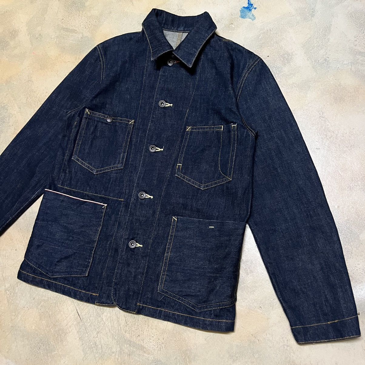 Japanese Brand Monsieur Nicole Denim Workwear Style Selvedge Jacket Size US M / EU 48-50 / 2 - 2 Thumbnail