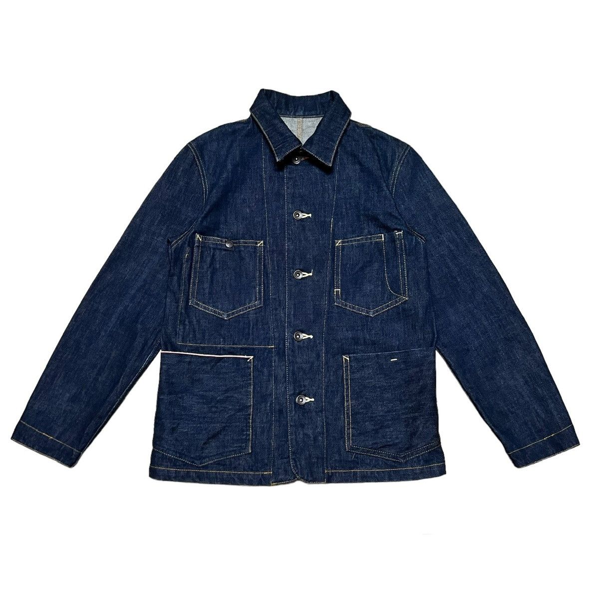 Japanese Brand Monsieur Nicole Denim Workwear Style Selvedge Jacket Size US M / EU 48-50 / 2 - 1 Thumbnail