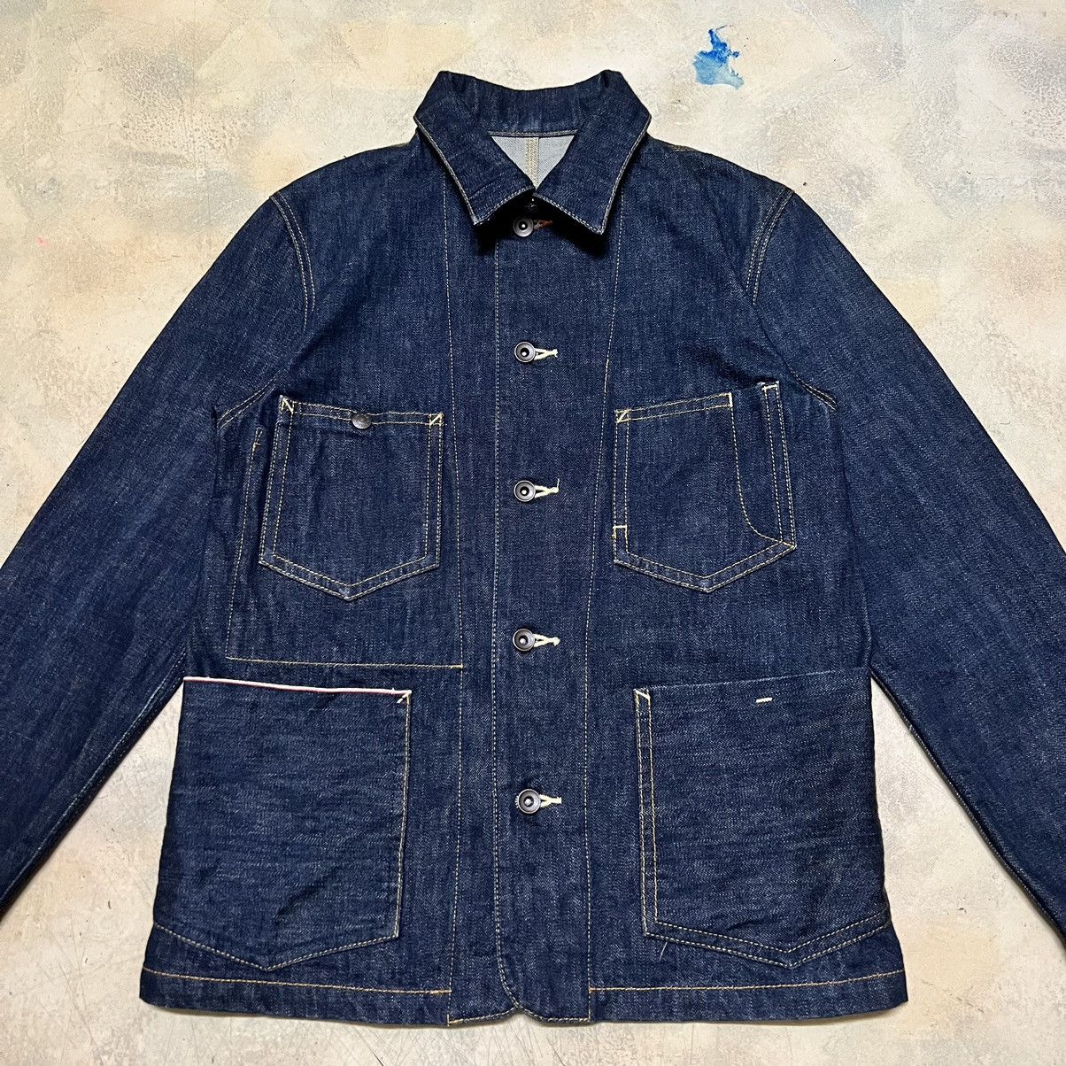 Japanese Brand Monsieur Nicole Denim Workwear Style Selvedge Jacket Size US M / EU 48-50 / 2 - 3 Thumbnail