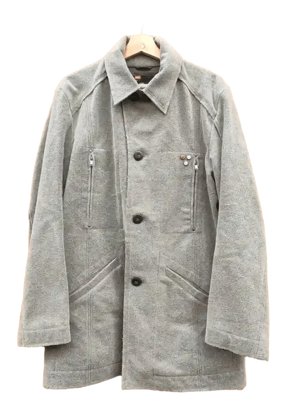 Wool coat Diesel Green size L International in Wool - 28971412