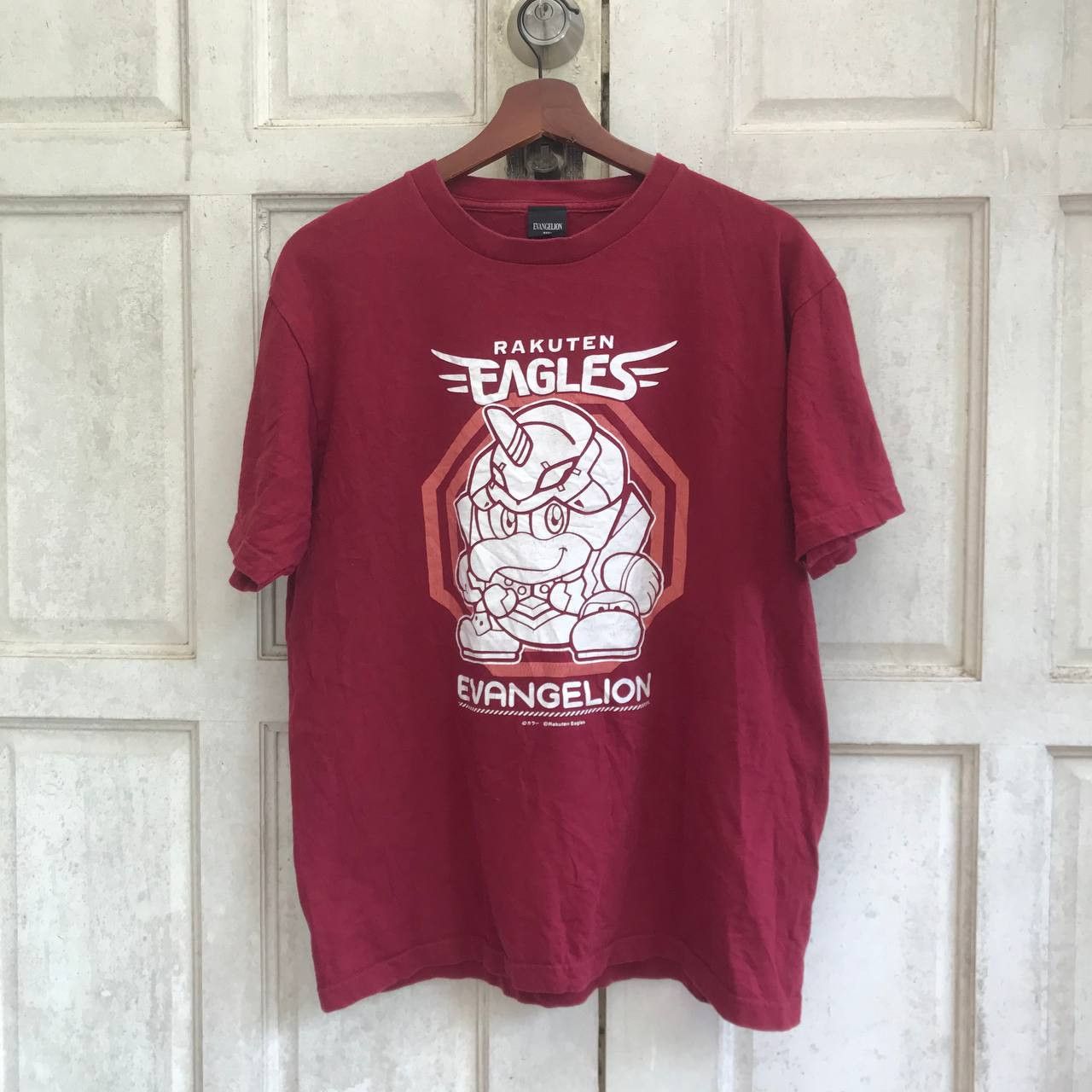 Anime × Japanese Brand Vintage Rare Evangelion x Rakuten Eagles large size Size US L / EU 52-54 / 3 - 1 Thumbnail