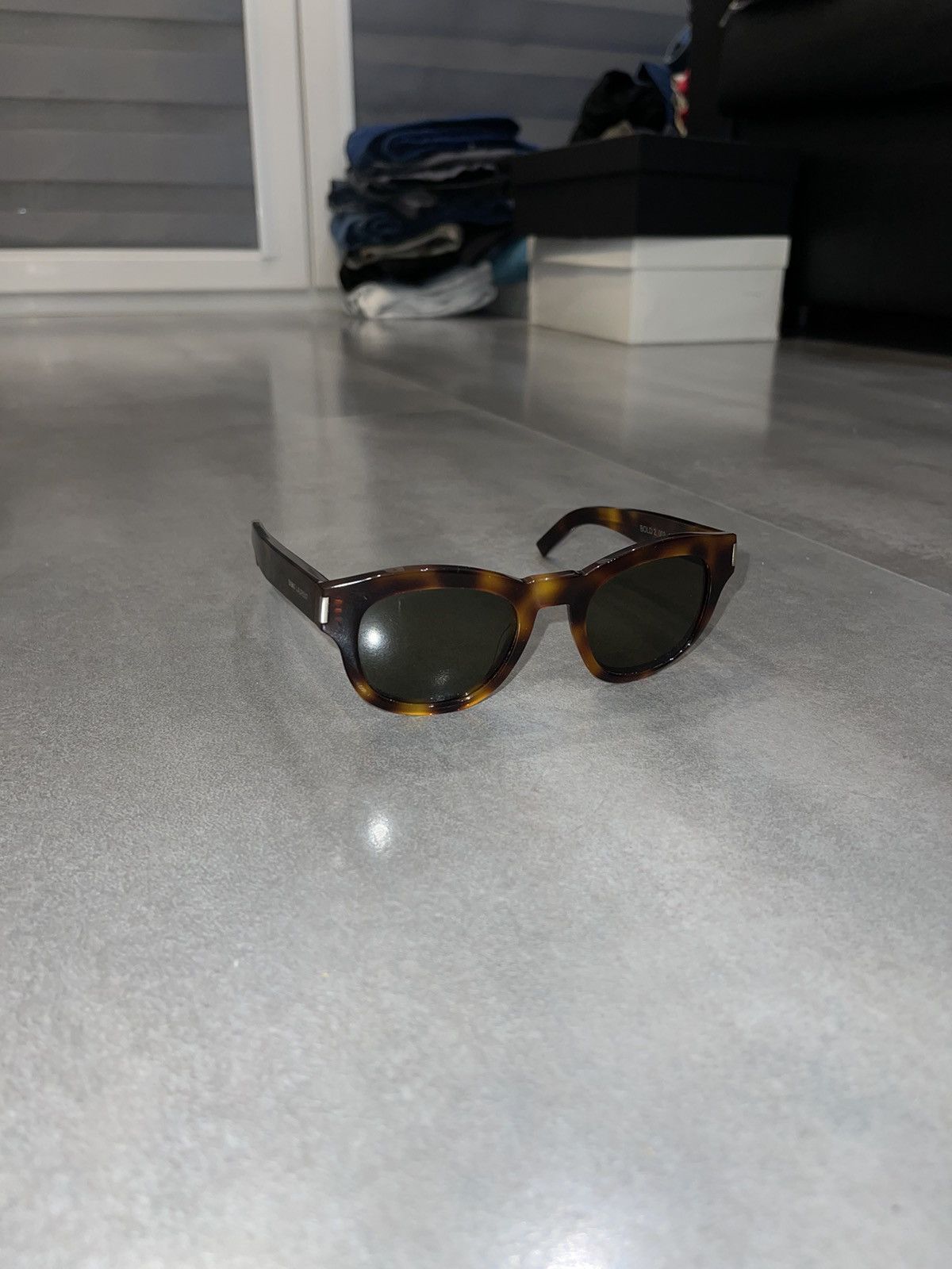 Saint Laurent Paris Saint Laurent Paris Bold 2 Brown Sunglasses Size ONE SIZE - 3 Thumbnail