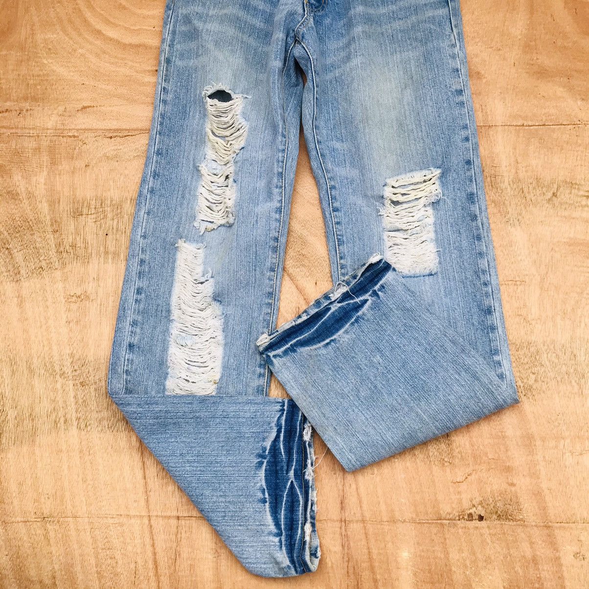 Other Vintage Distressed denim Faded bluewash destroy jean W30x31 Size US 30 / EU 46 - 4 Thumbnail