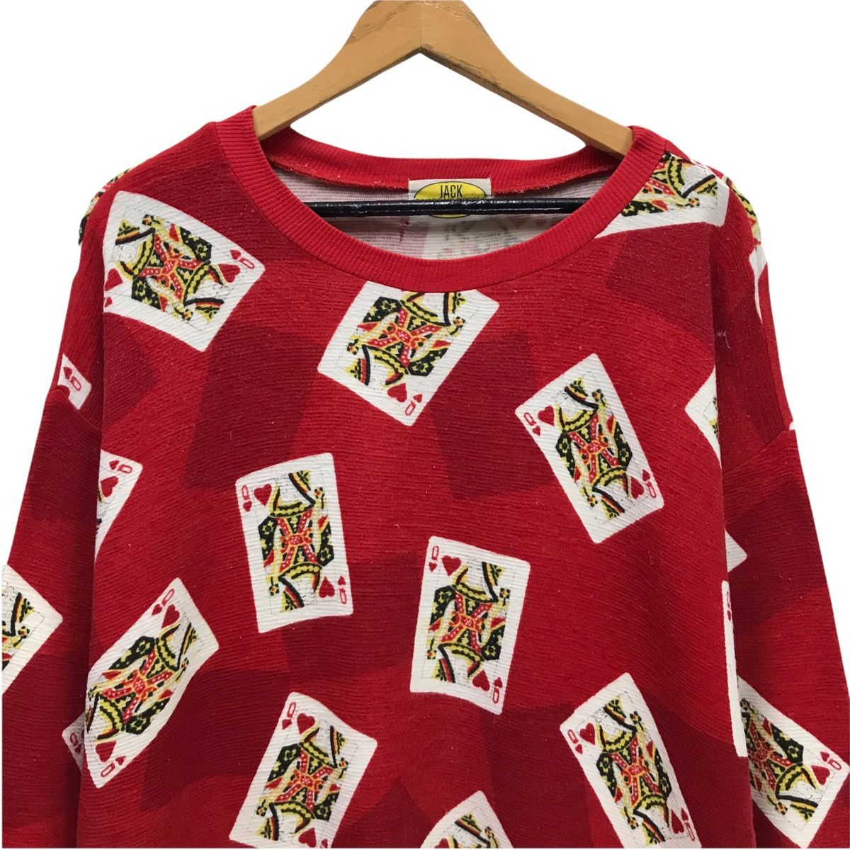 Vintage Full Print Queen Card Sweatshirt