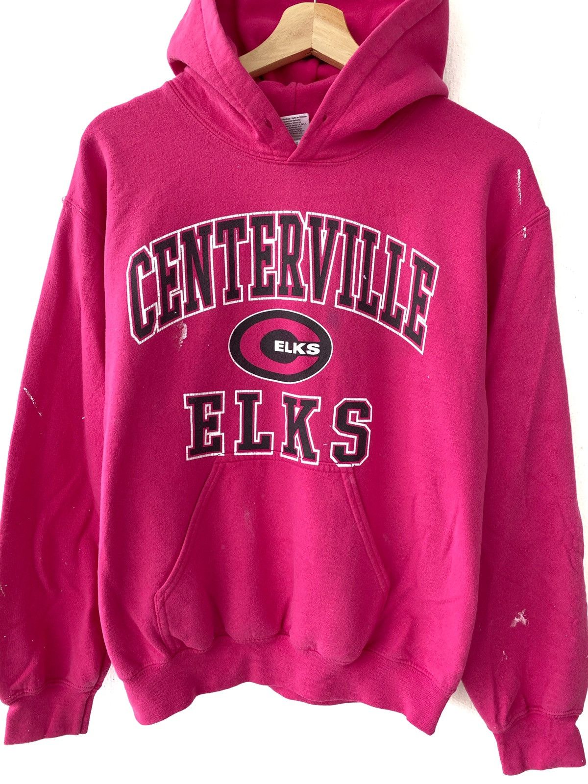 Vintage Vintage Centerville Elks Panted Distressed Pullover Hoodies Size US S / EU 44-46 / 1 - 2 Thumbnail