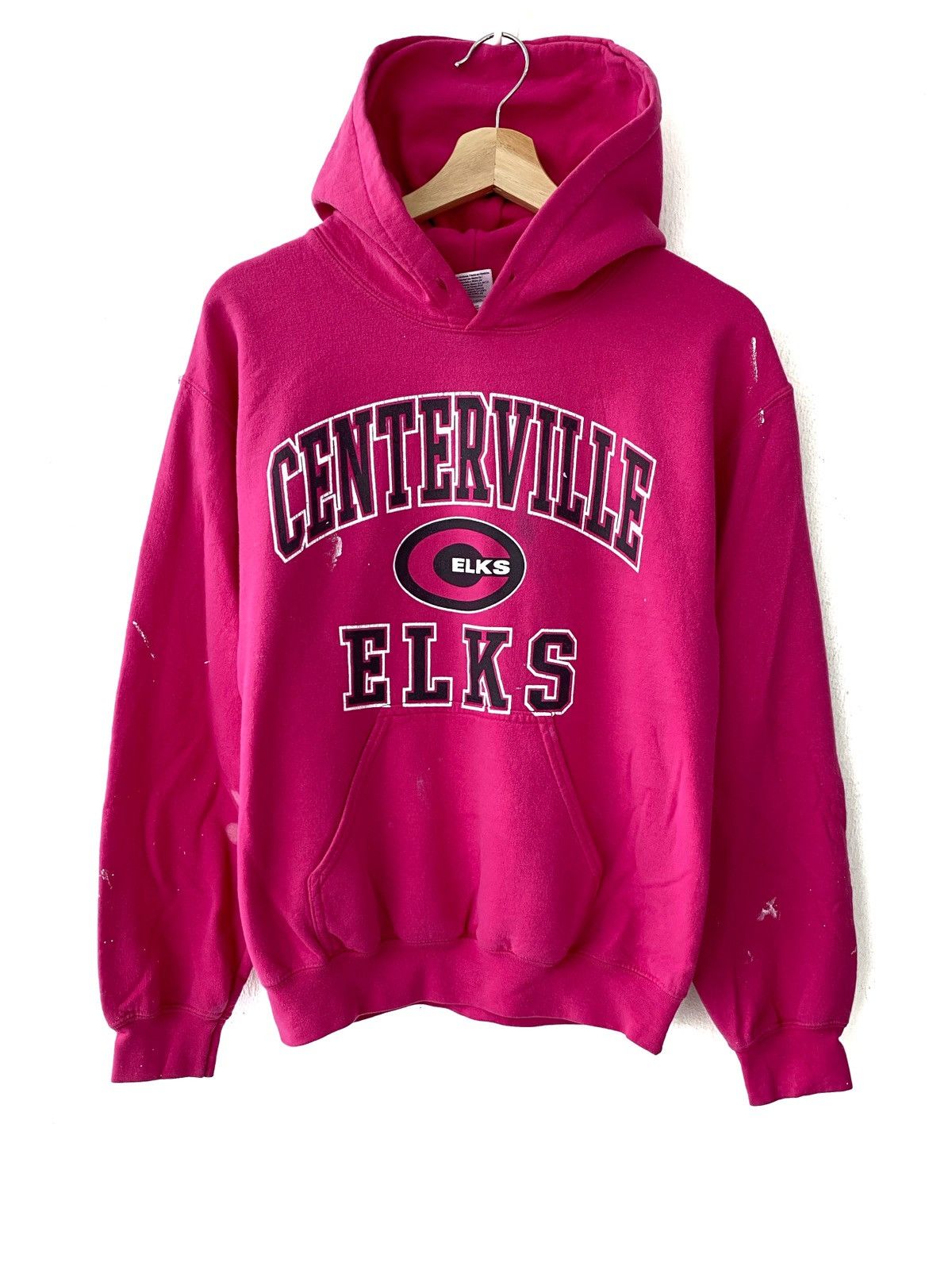 Vintage Vintage Centerville Elks Panted Distressed Pullover Hoodies Size US S / EU 44-46 / 1 - 1 Thumbnail