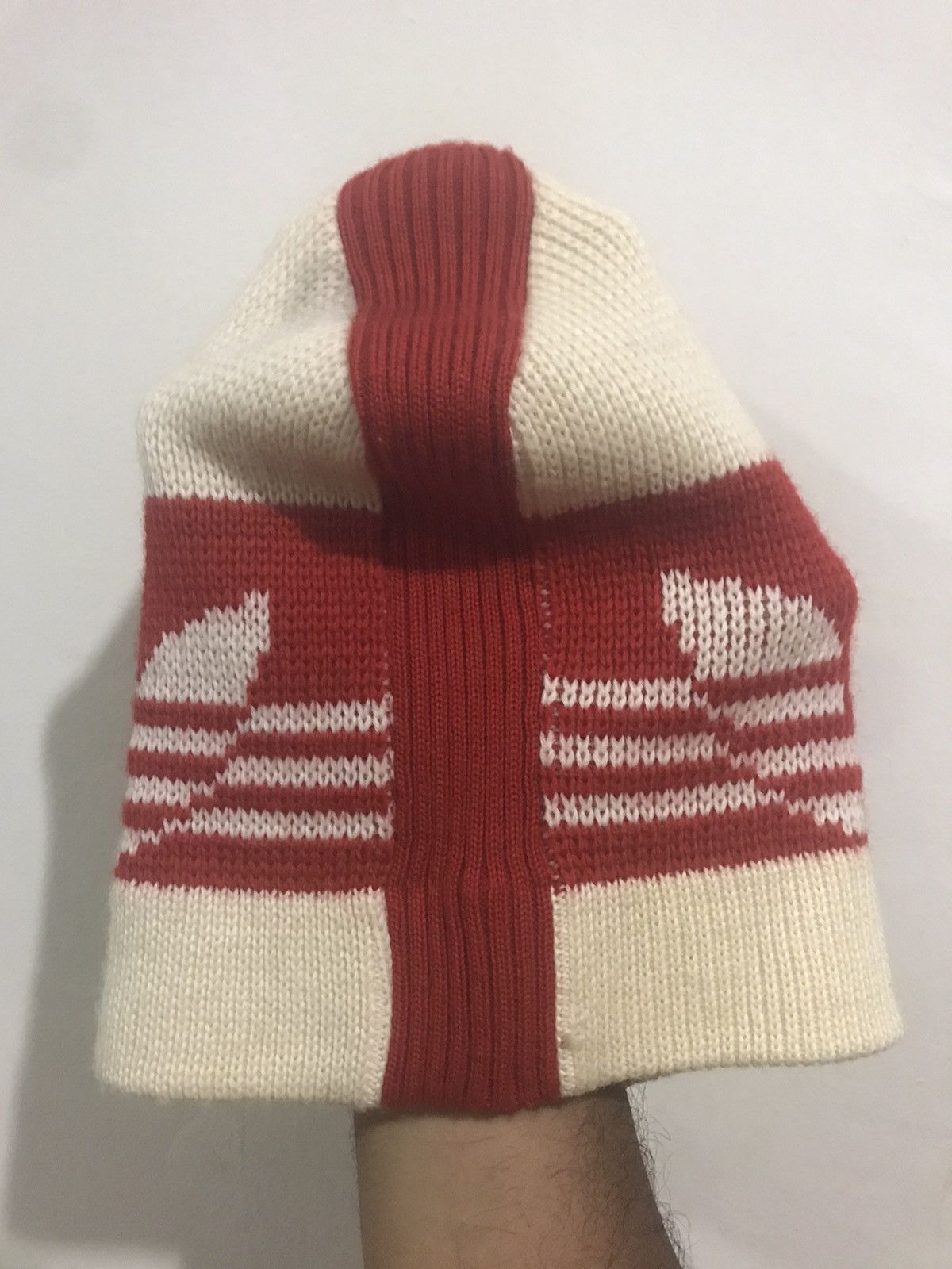 Adidas 🔥Vintage🔥 90's Adidas Trefoil Logo Beanie/Snowcap Size ONE SIZE - 4 Thumbnail