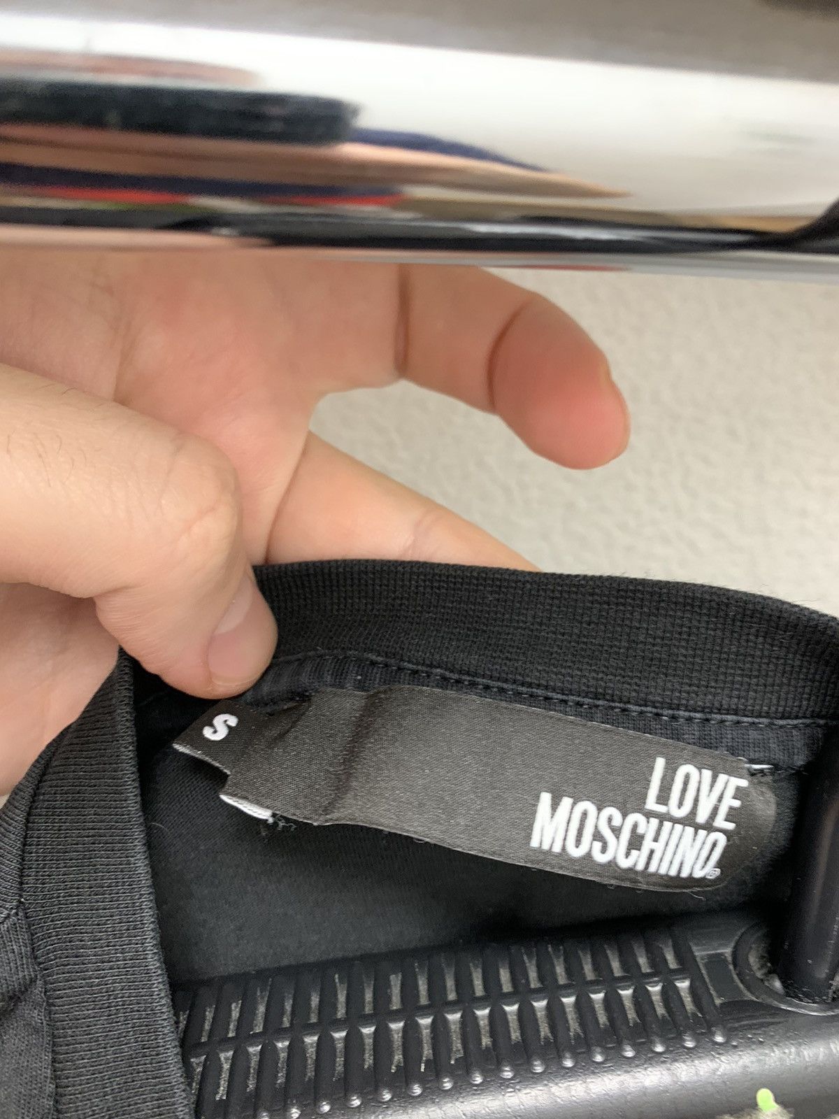 Moschino Love moschino black t-shirt big logo S sz Size US S / EU 44-46 / 1 - 3 Thumbnail