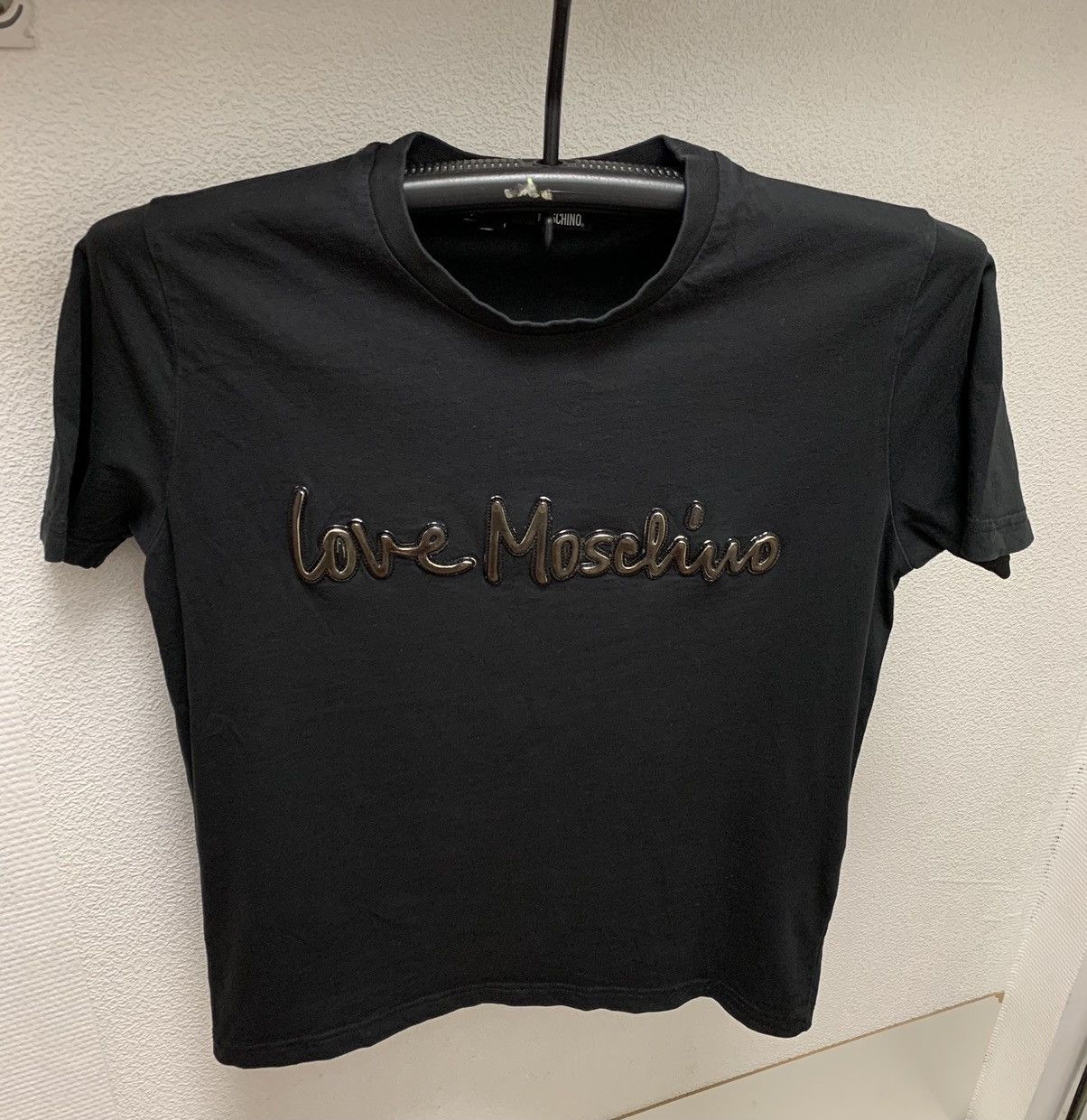 Moschino Love moschino black t-shirt big logo S sz Size US S / EU 44-46 / 1 - 1 Thumbnail