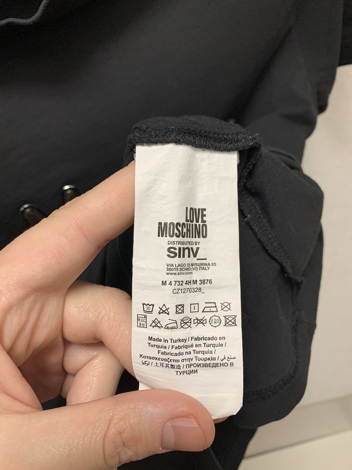 Moschino Love moschino black t-shirt big logo S sz Size US S / EU 44-46 / 1 - 4 Thumbnail