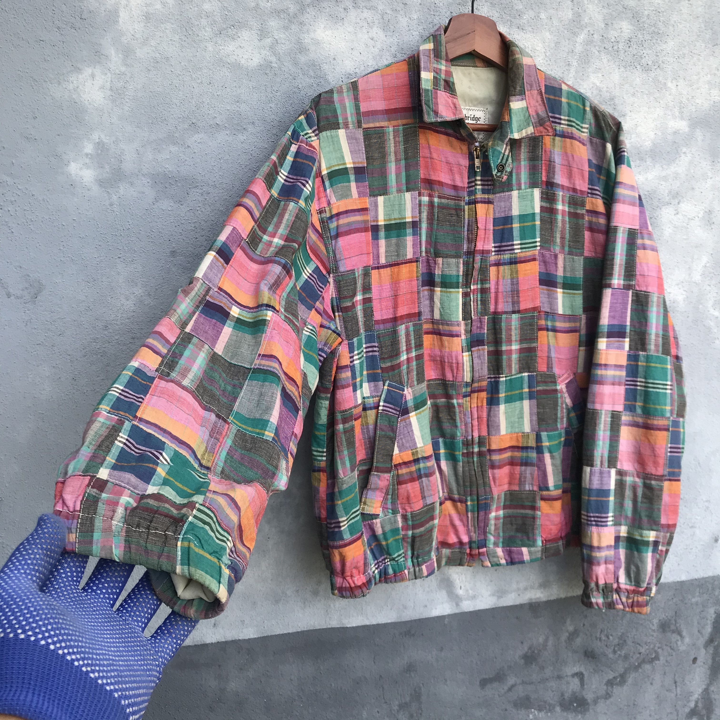 Vintage Vintage 80s patchwork jacket made in usa medium jacket Size US M / EU 48-50 / 2 - 4 Thumbnail