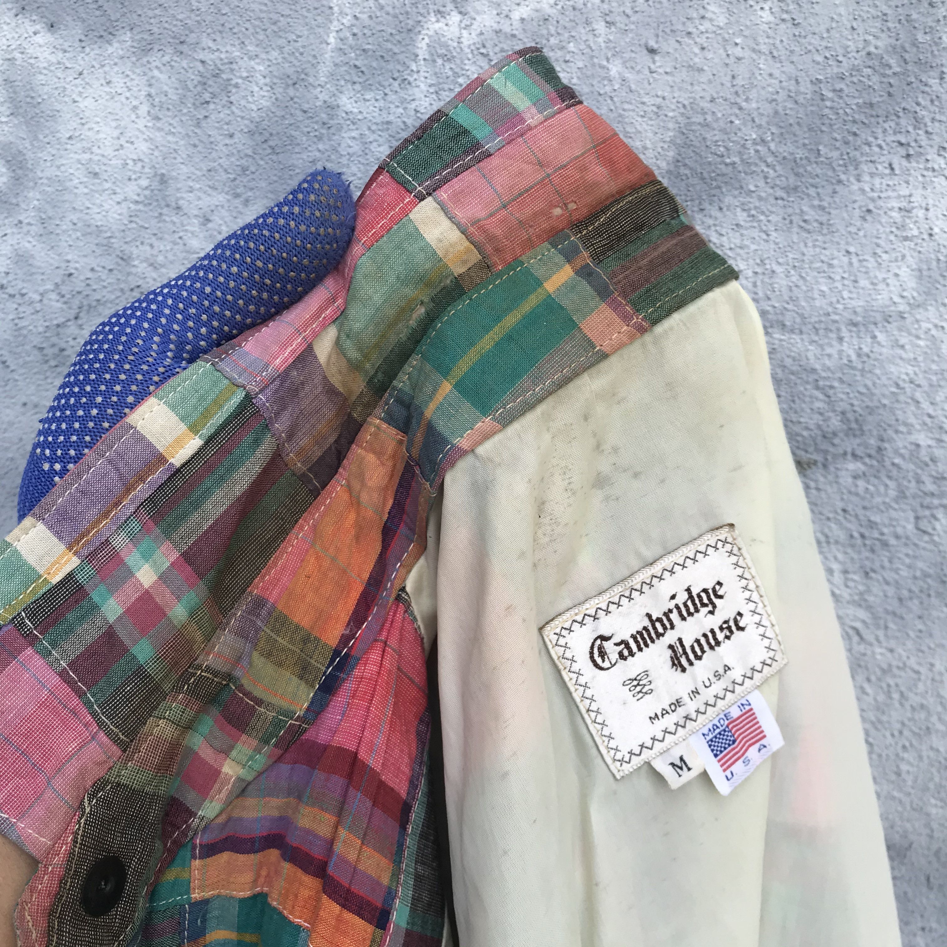 Vintage Vintage 80s patchwork jacket made in usa medium jacket Size US M / EU 48-50 / 2 - 10 Thumbnail