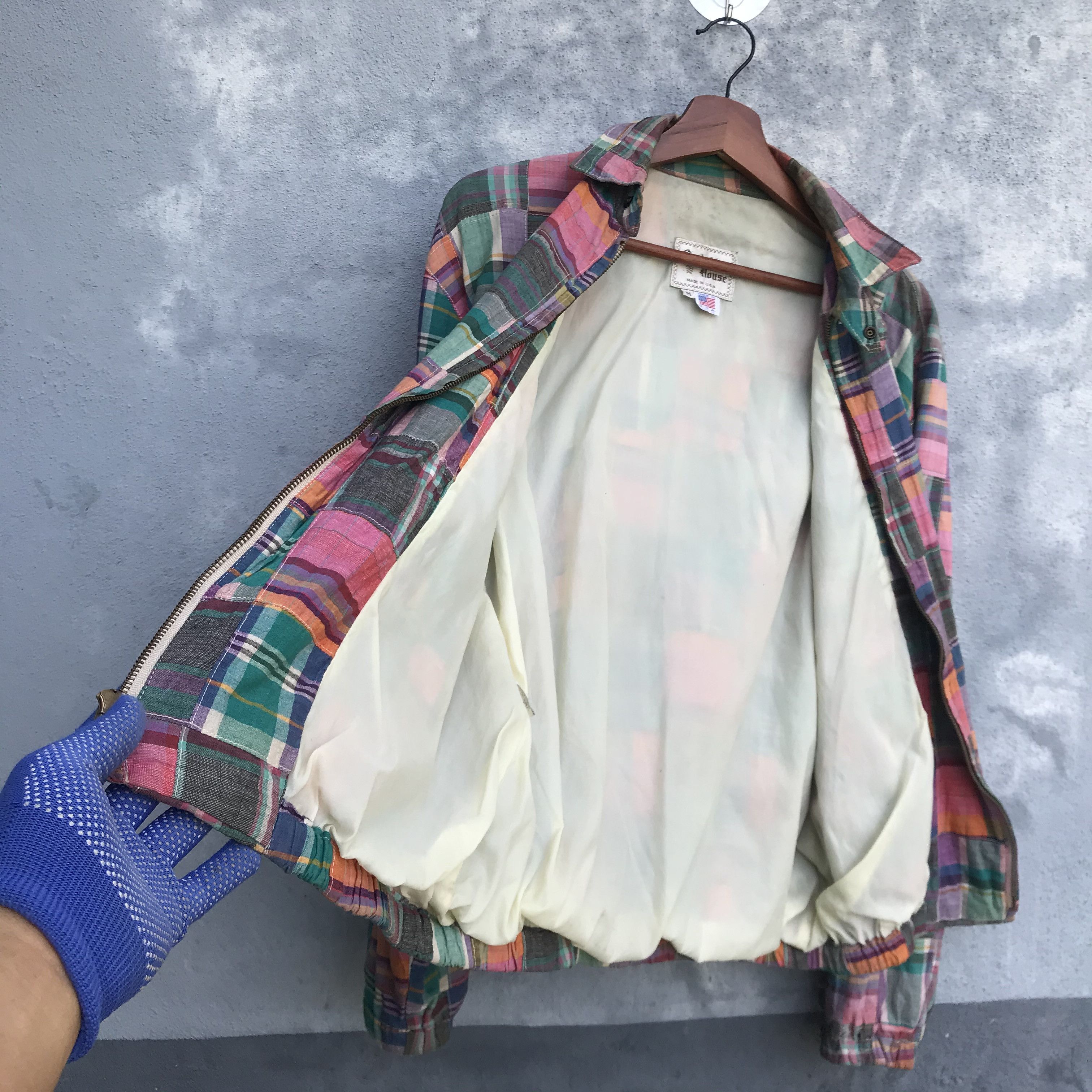 Vintage Vintage 80s patchwork jacket made in usa medium jacket Size US M / EU 48-50 / 2 - 7 Thumbnail