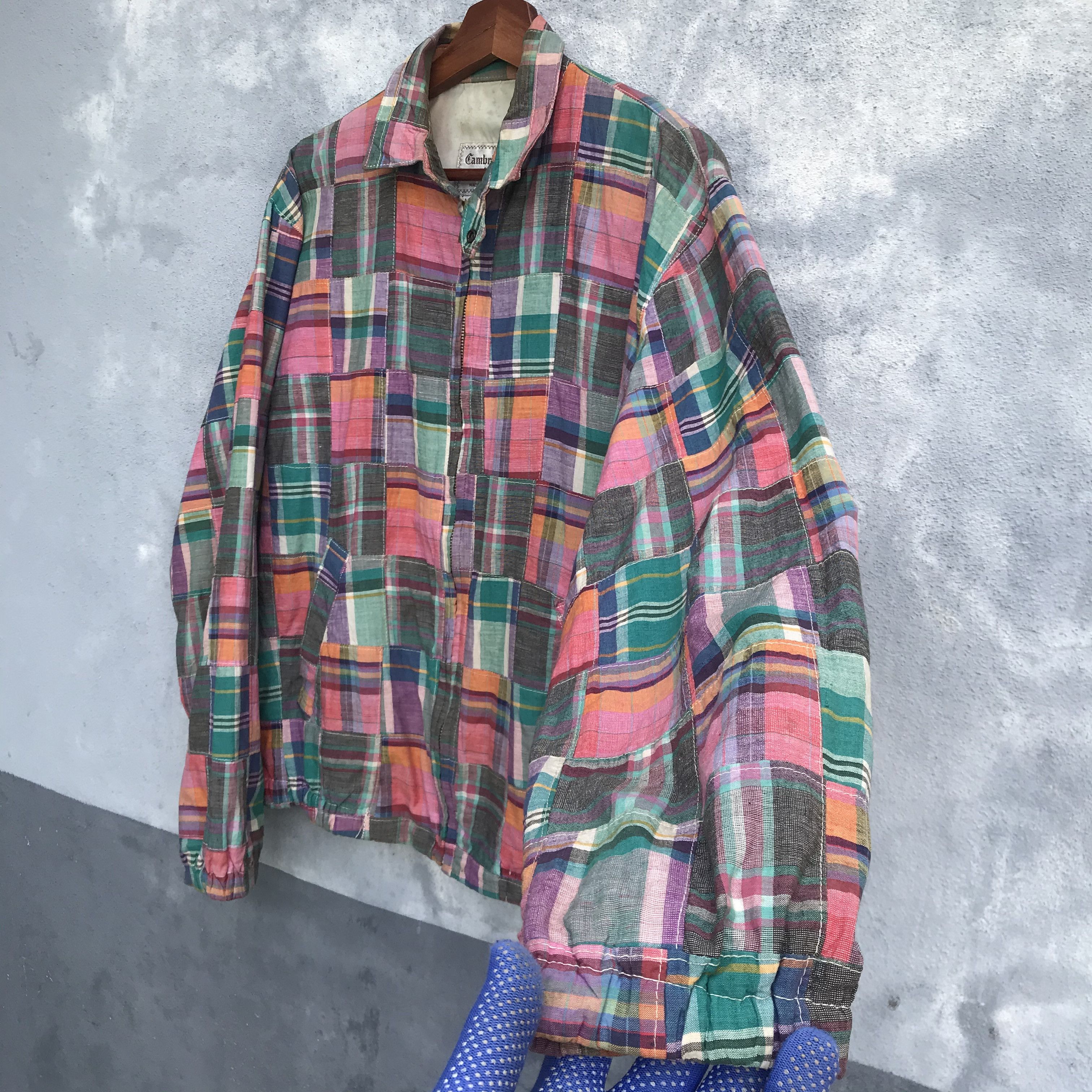 Vintage Vintage 80s patchwork jacket made in usa medium jacket Size US M / EU 48-50 / 2 - 5 Thumbnail