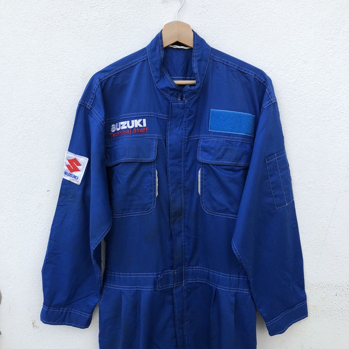 Japanese Brand VINTAGE RACING SUZUKI ORIGINAL TECHNICAL STAFF OVERALL Size US 33 - 8 Thumbnail