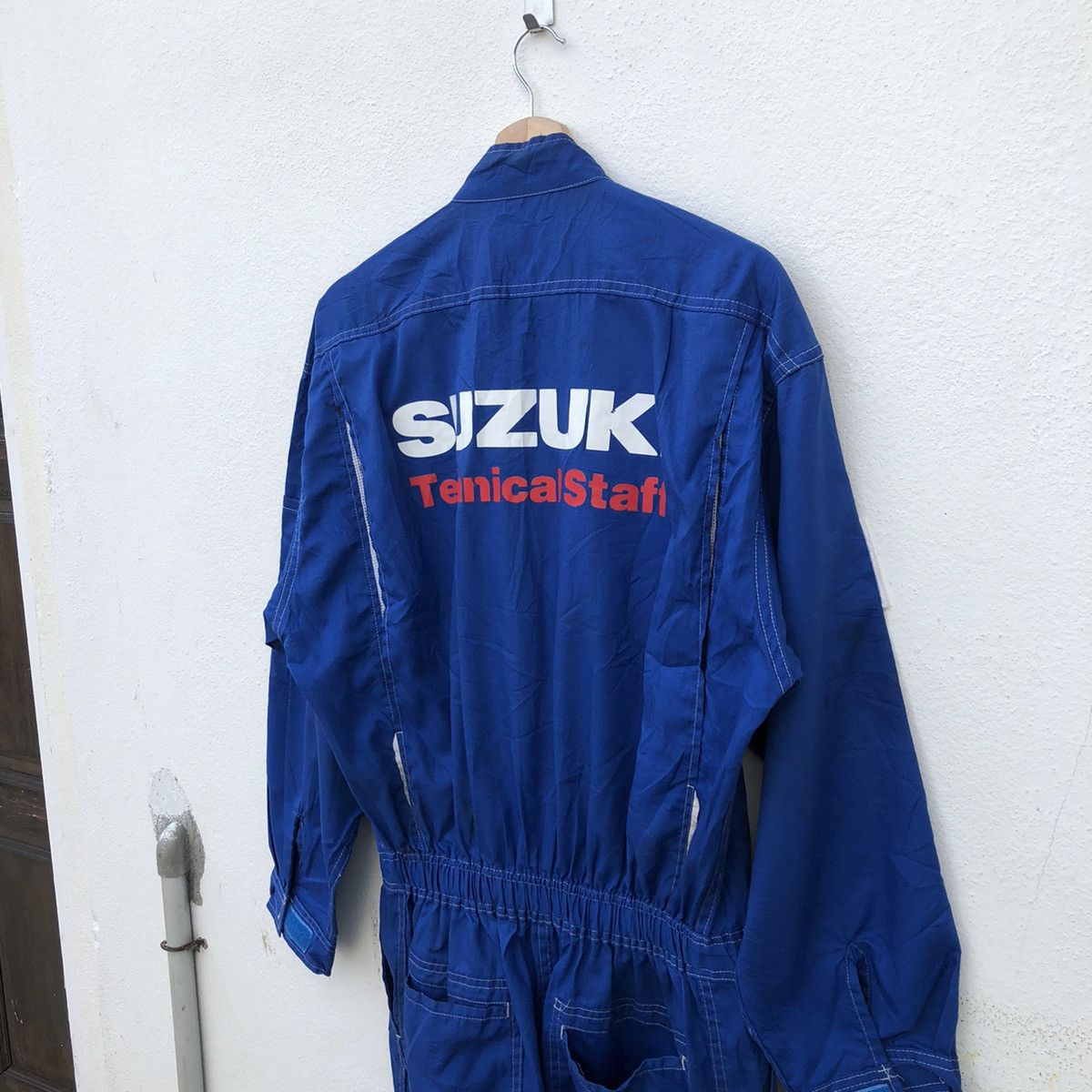 Japanese Brand VINTAGE RACING SUZUKI ORIGINAL TECHNICAL STAFF OVERALL Size US 33 - 7 Thumbnail