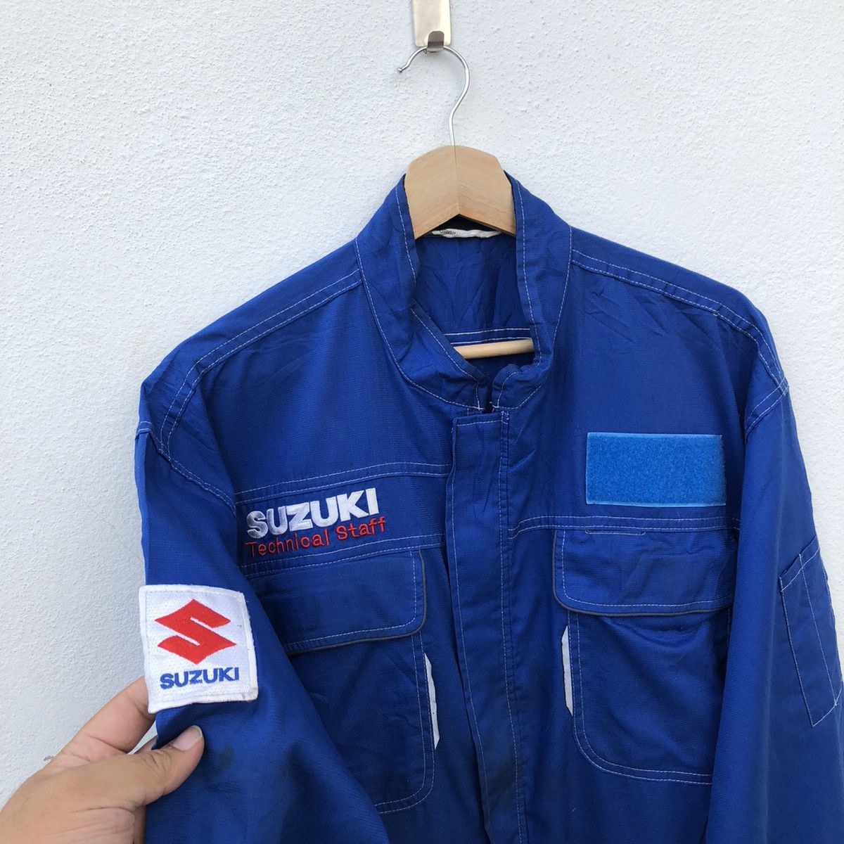 Japanese Brand VINTAGE RACING SUZUKI ORIGINAL TECHNICAL STAFF OVERALL Size US 33 - 9 Thumbnail