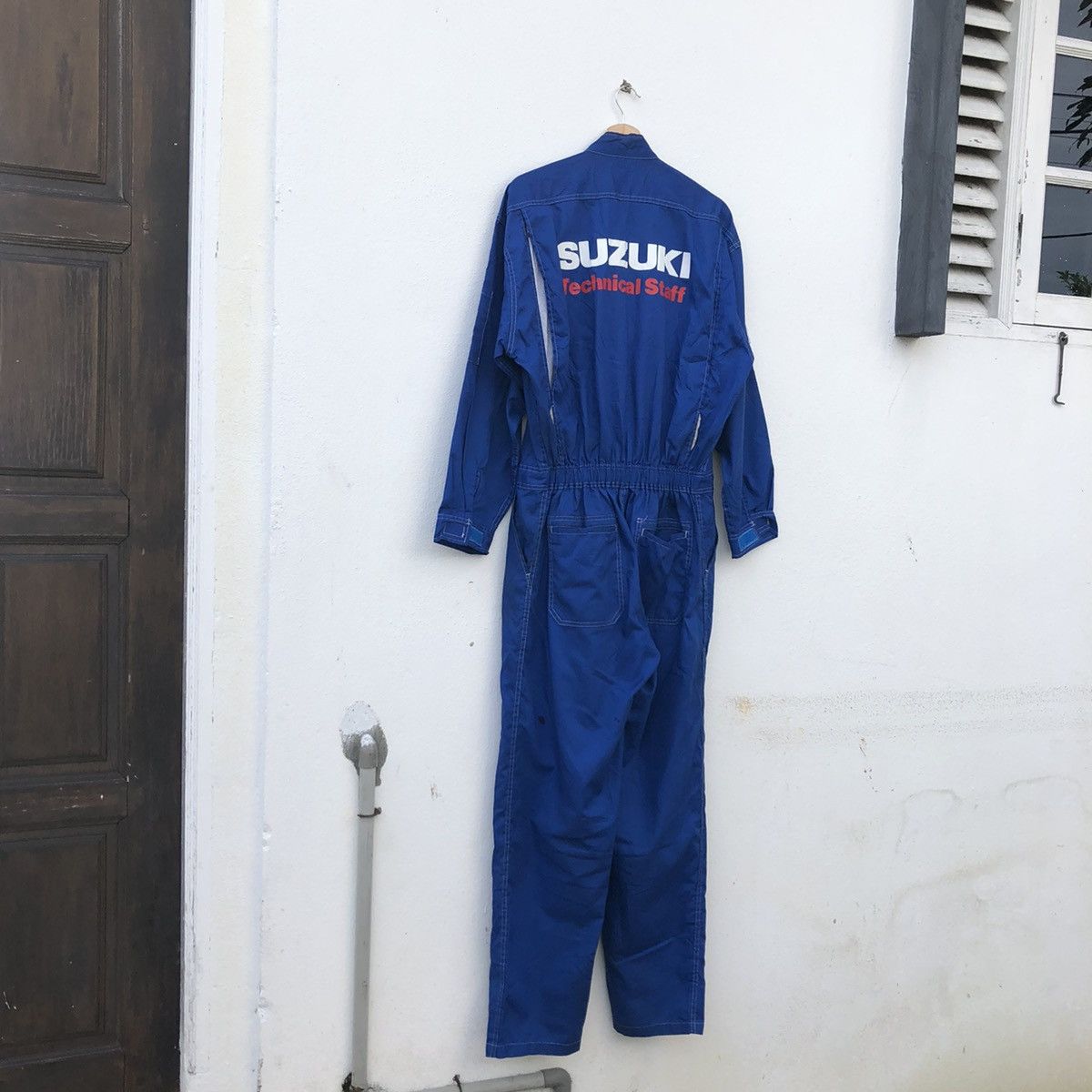 Japanese Brand VINTAGE RACING SUZUKI ORIGINAL TECHNICAL STAFF OVERALL Size US 33 - 5 Thumbnail