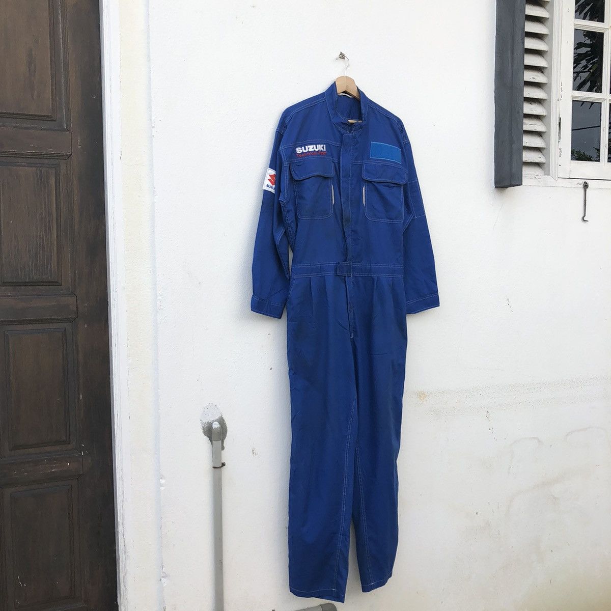 Japanese Brand VINTAGE RACING SUZUKI ORIGINAL TECHNICAL STAFF OVERALL Size US 33 - 4 Thumbnail