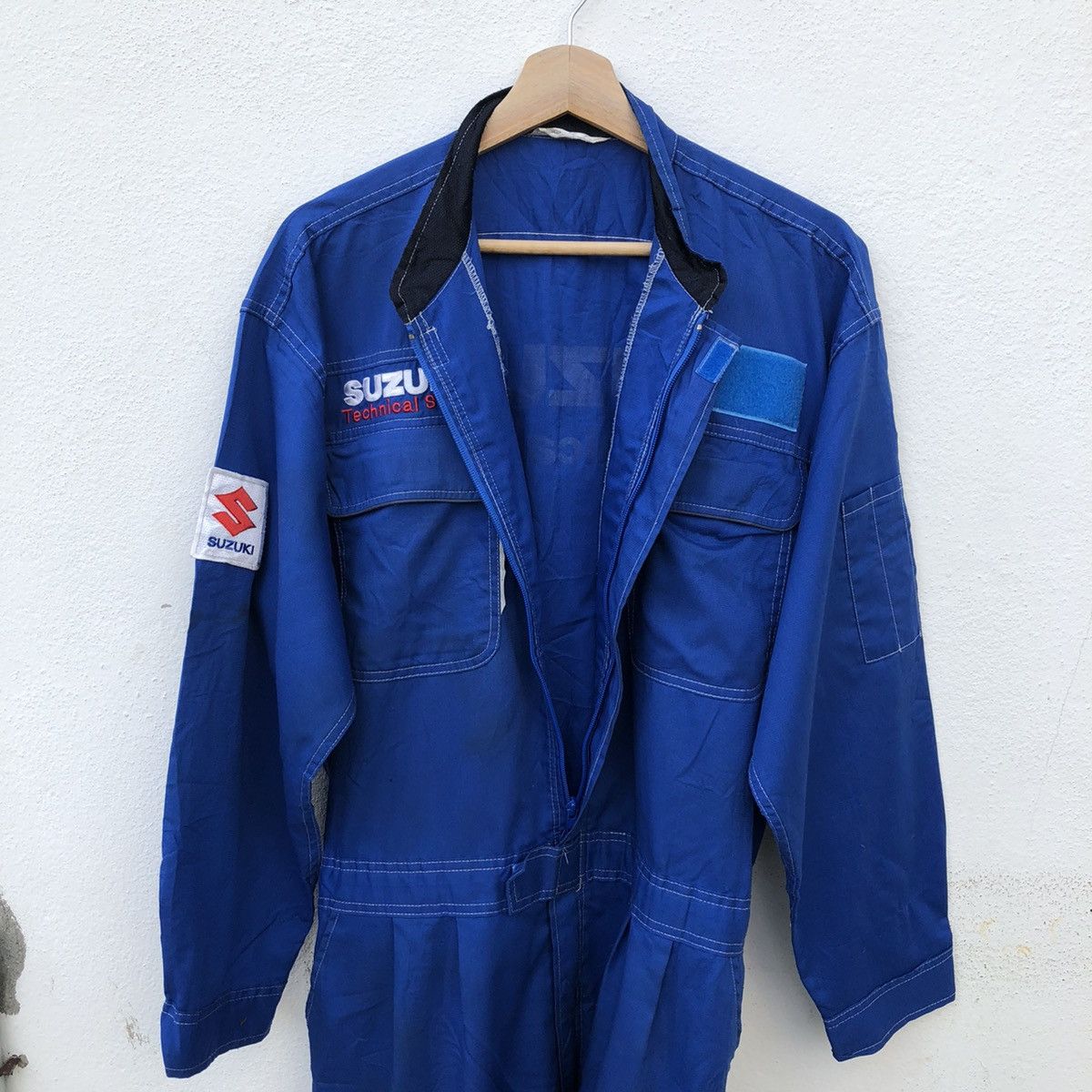 Japanese Brand VINTAGE RACING SUZUKI ORIGINAL TECHNICAL STAFF OVERALL Size US 33 - 10 Thumbnail