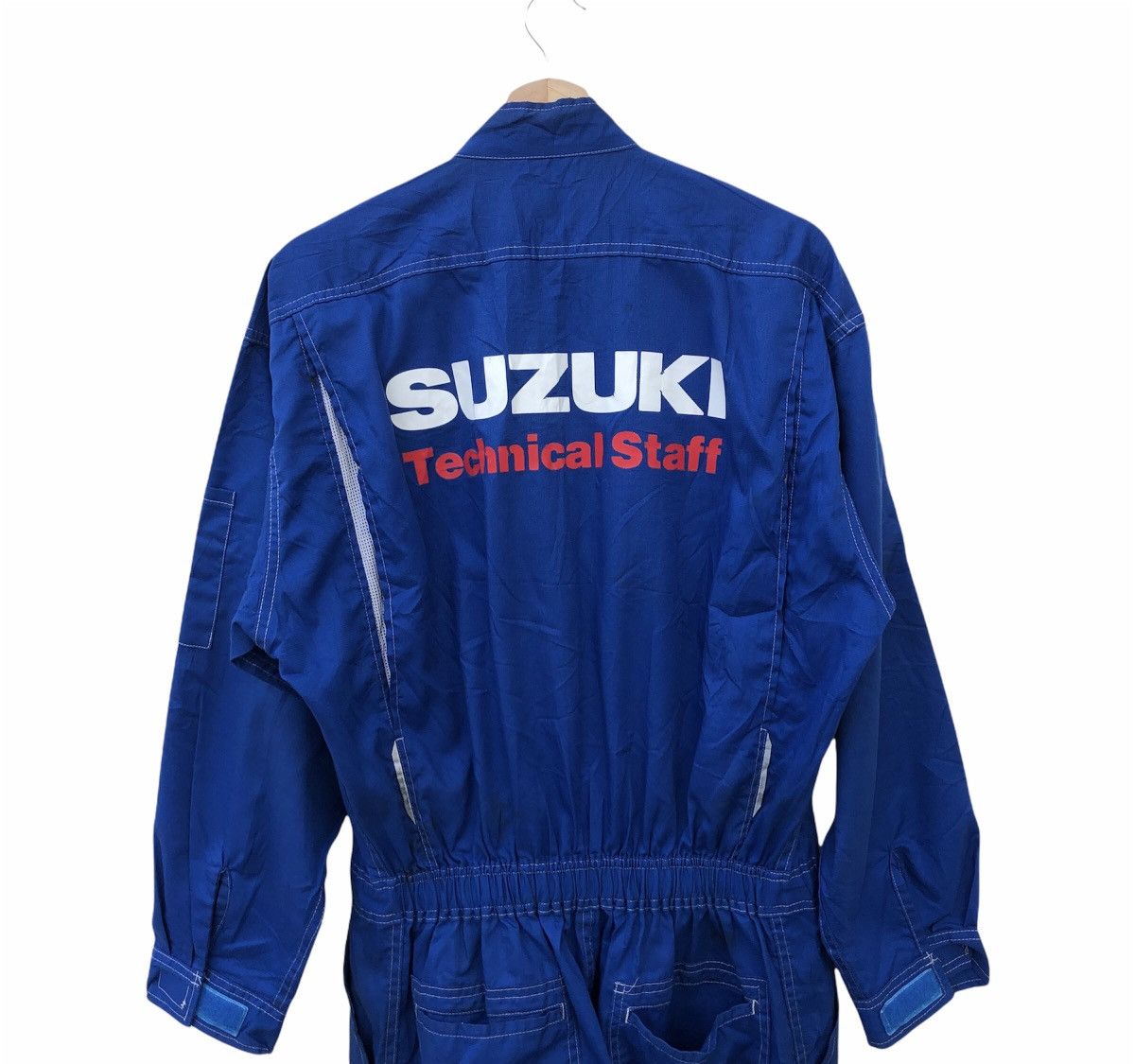 Japanese Brand VINTAGE RACING SUZUKI ORIGINAL TECHNICAL STAFF OVERALL Size US 33 - 1 Thumbnail