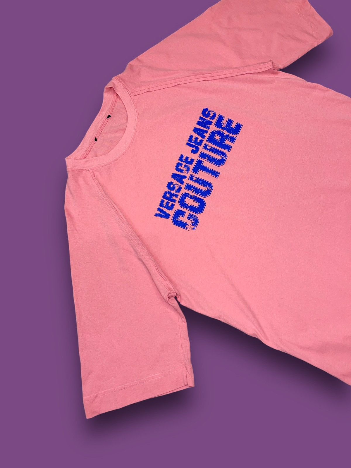 Versace SS22 Versace Big Logo Oversized Pink Short Sleeve T-Shirt Size US M / EU 48-50 / 2 - 5 Thumbnail
