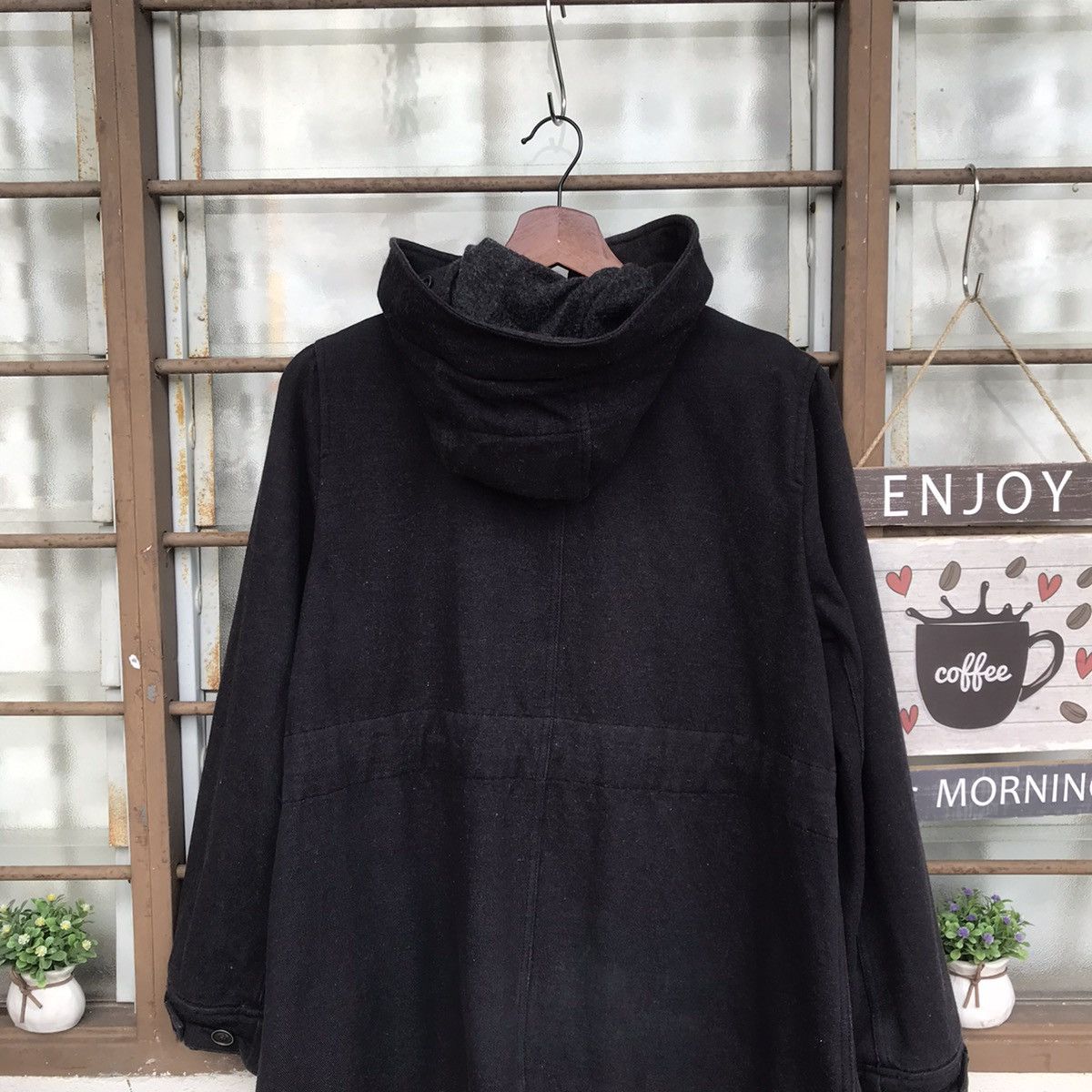 Frapbois × Japanese Brand VINTAGE FRAPBOIS UNDERTAKER parka hoodie wool + Cotton Size US M / EU 48-50 / 2 - 9 Thumbnail