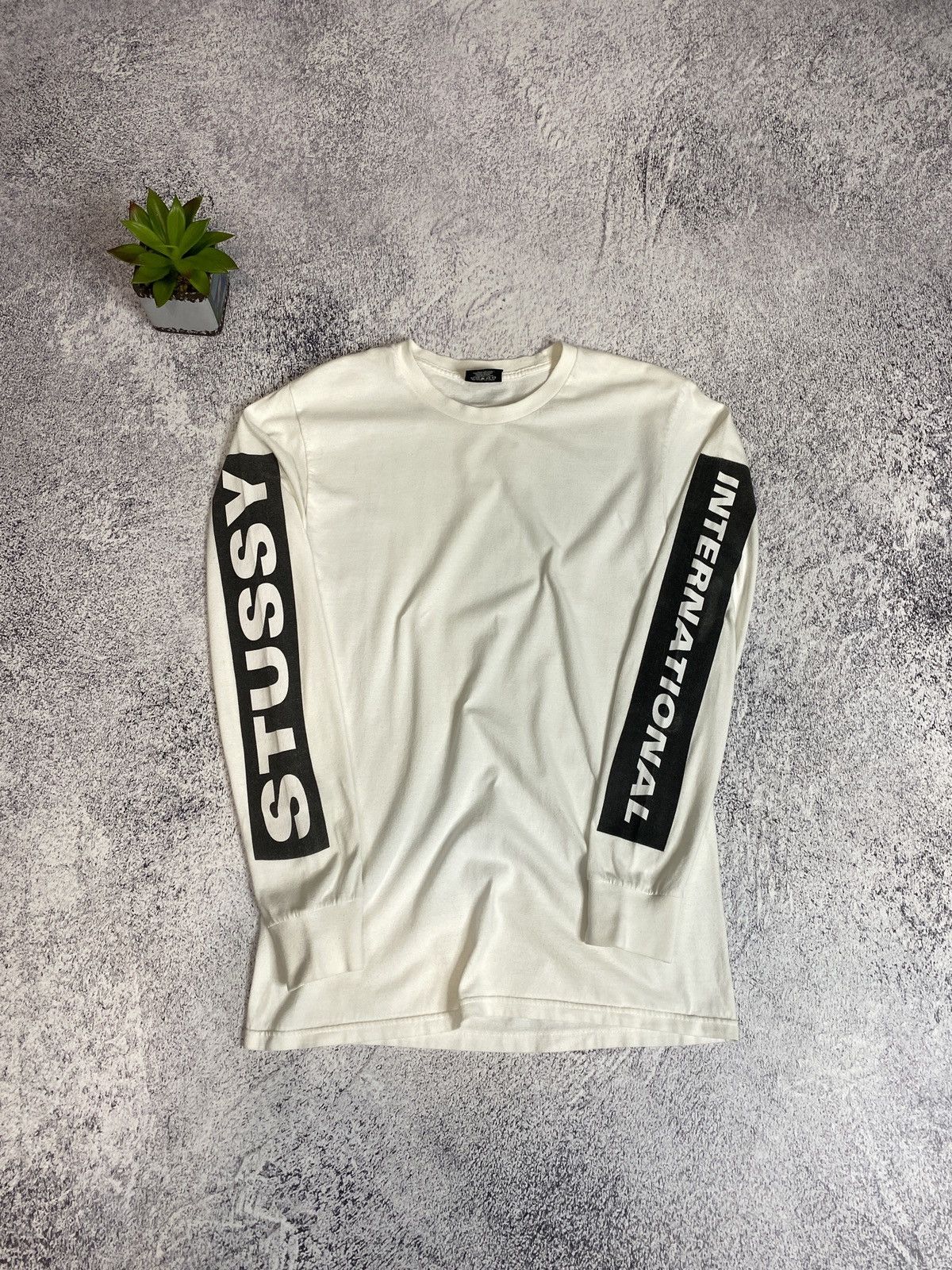 Stussy × Vintage Vintage Stussy International Long Sleeve Tee Shirt Size US S / EU 44-46 / 1 - 1 Thumbnail