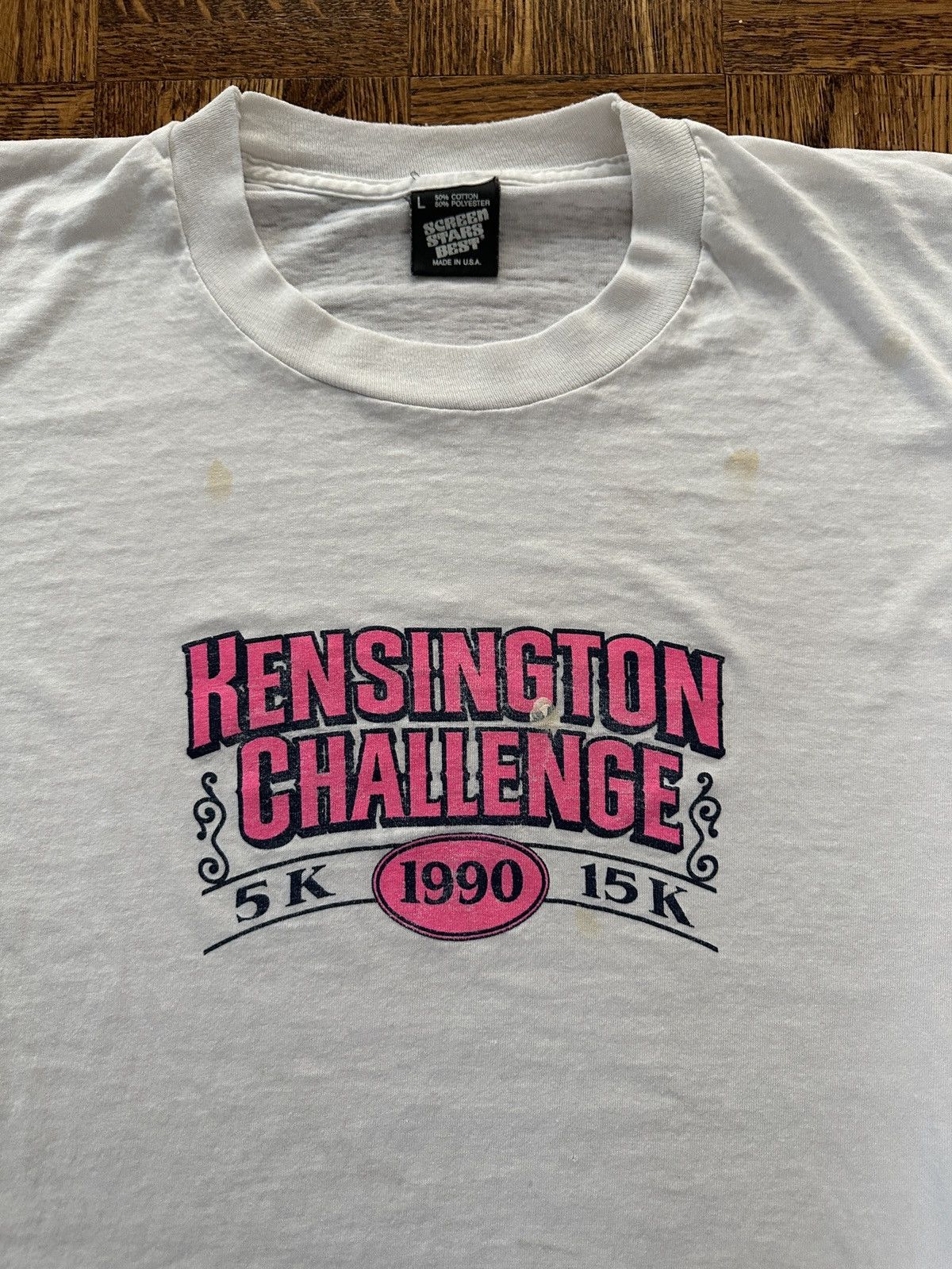 Vintage Vintage 90s Kensington Challenge Race Walk Long Sleeve Tee Size US M / EU 48-50 / 2 - 2 Thumbnail