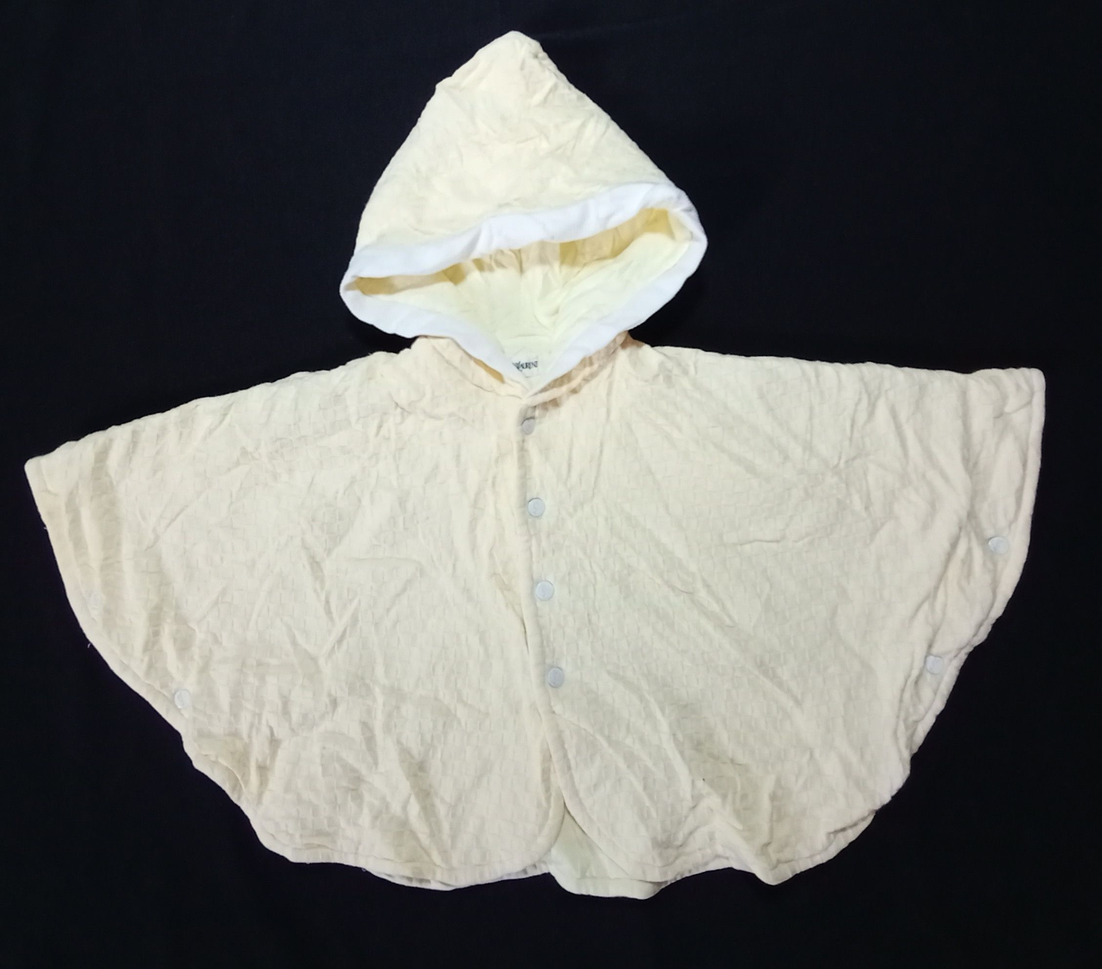 image of Hype YVES Saint Laurent Cloaks Hoodies YSL in Cream, Women's (Size Small)