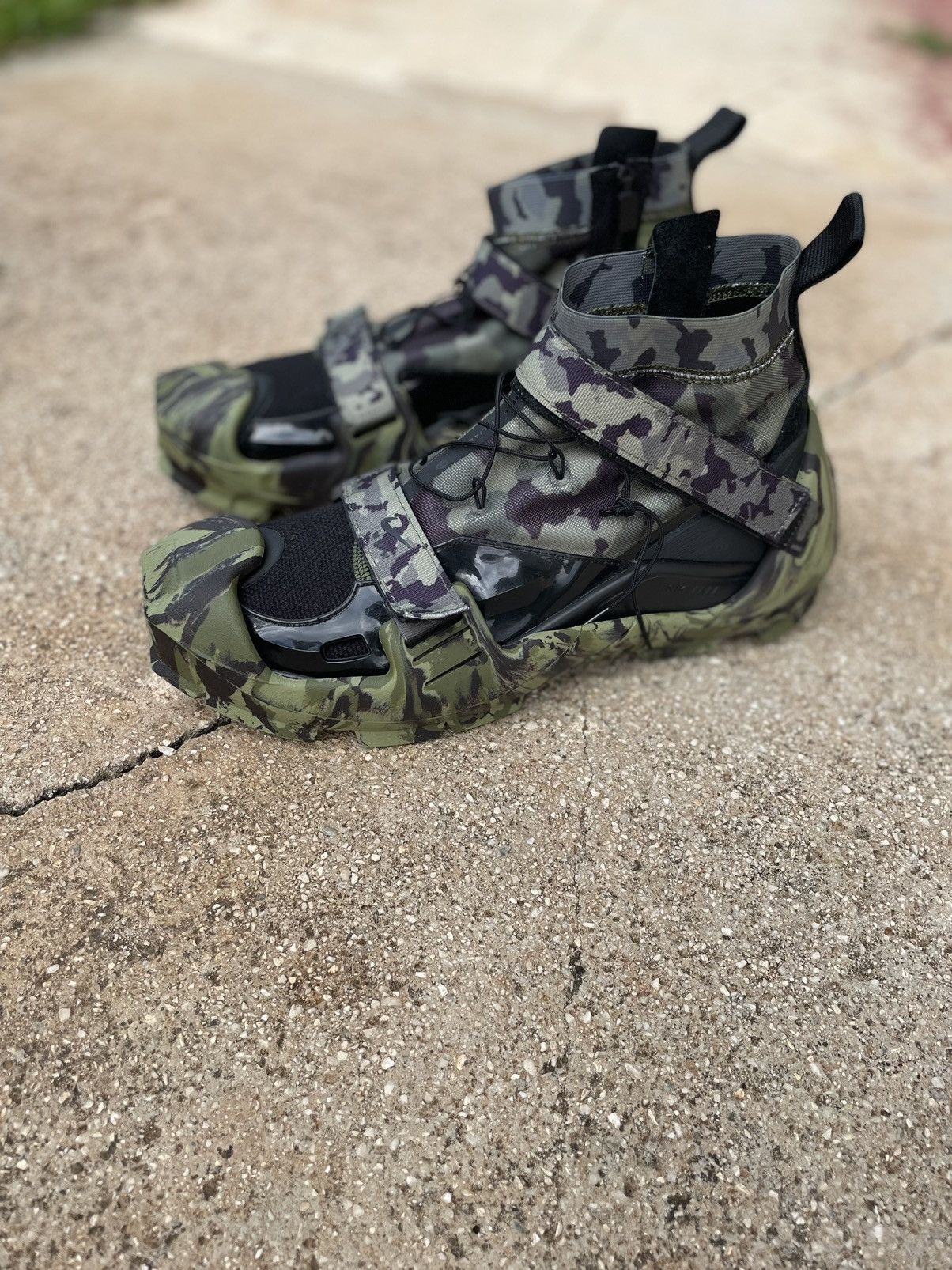 1017 ALYX 9SM Nike X MMW Free TR 3 SE Vibram Alyx Camo Green Size US 6.5 / EU 39-40 - 6 Thumbnail