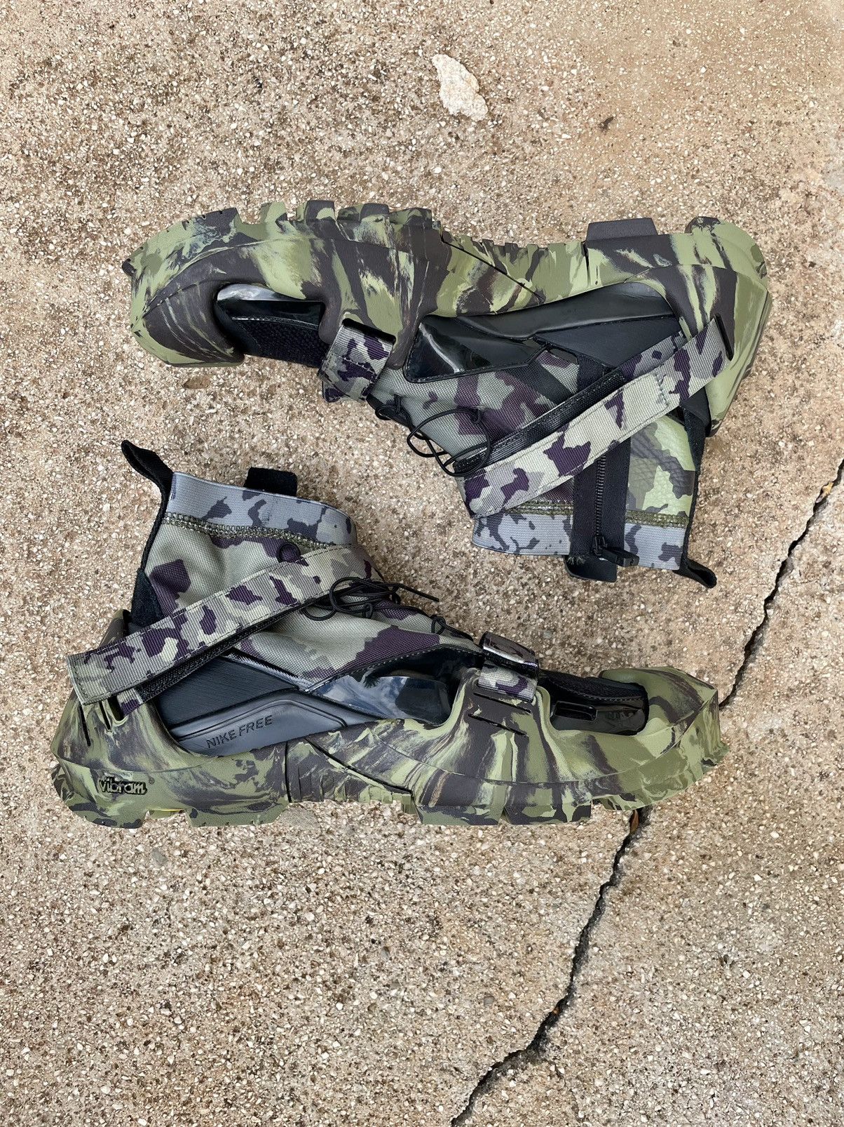 1017 ALYX 9SM Nike X MMW Free TR 3 SE Vibram Alyx Camo Green Size US 6.5 / EU 39-40 - 2 Thumbnail
