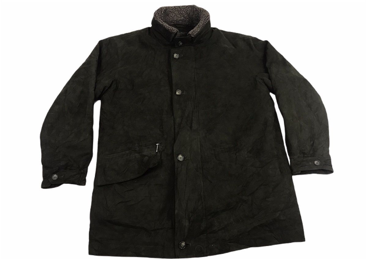 image of Noble Jacks Jacket Suede Leather Sherpa Padded, Men's (Size Medium)