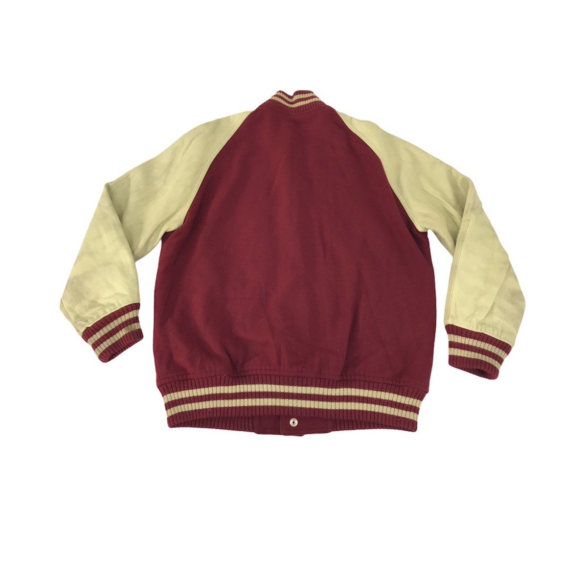 Leather Varsity Jacket New England Heavy Wool Leather Sleeve Size US M / EU 48-50 / 2 - 2 Thumbnail
