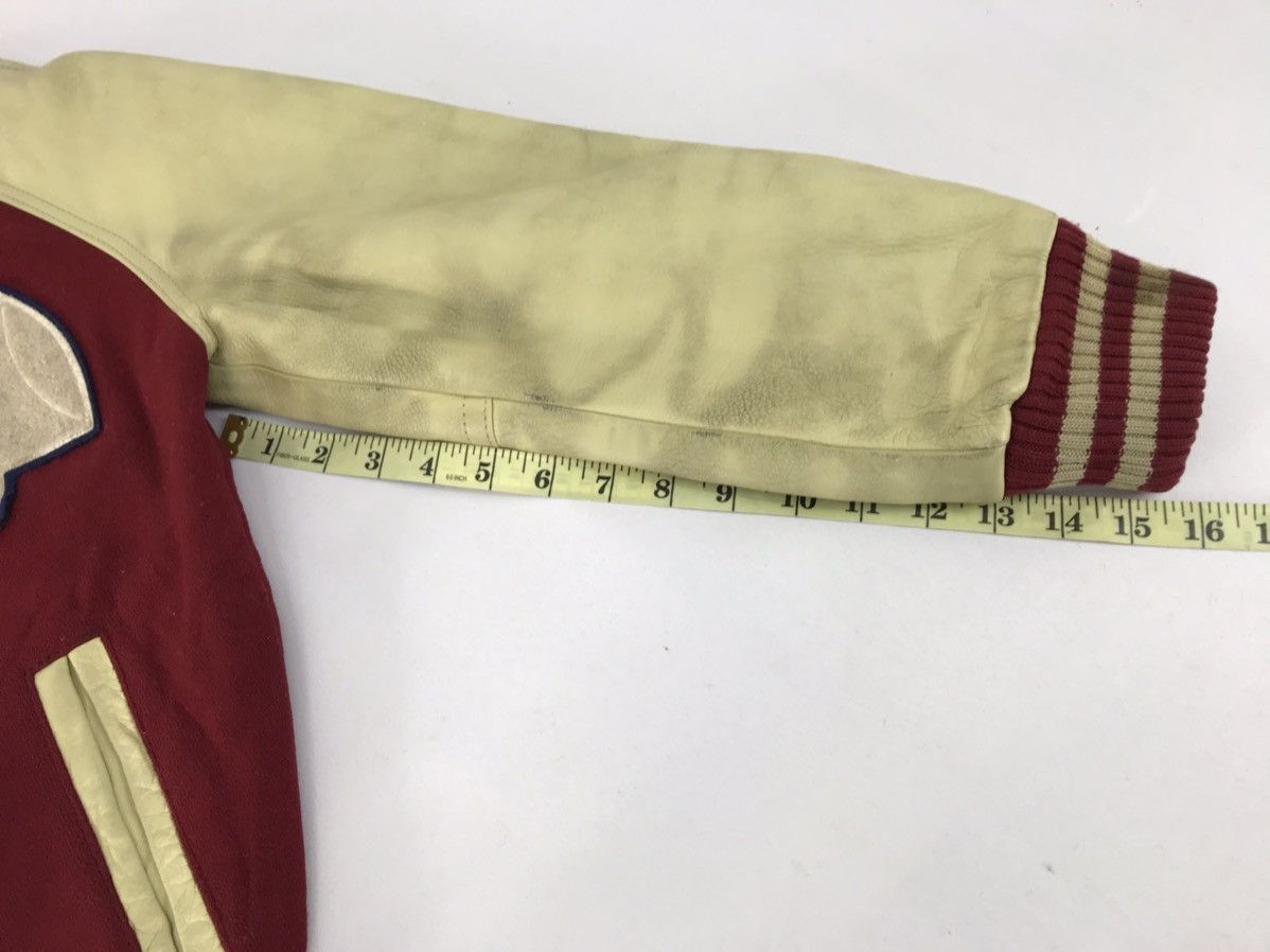 Leather Varsity Jacket New England Heavy Wool Leather Sleeve Size US M / EU 48-50 / 2 - 12 Thumbnail