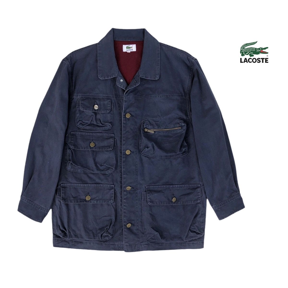 Lacoste Vintage Lacoste Chore Multi Pocket Jacket Size US L / EU 52-54 / 3 - 1 Thumbnail