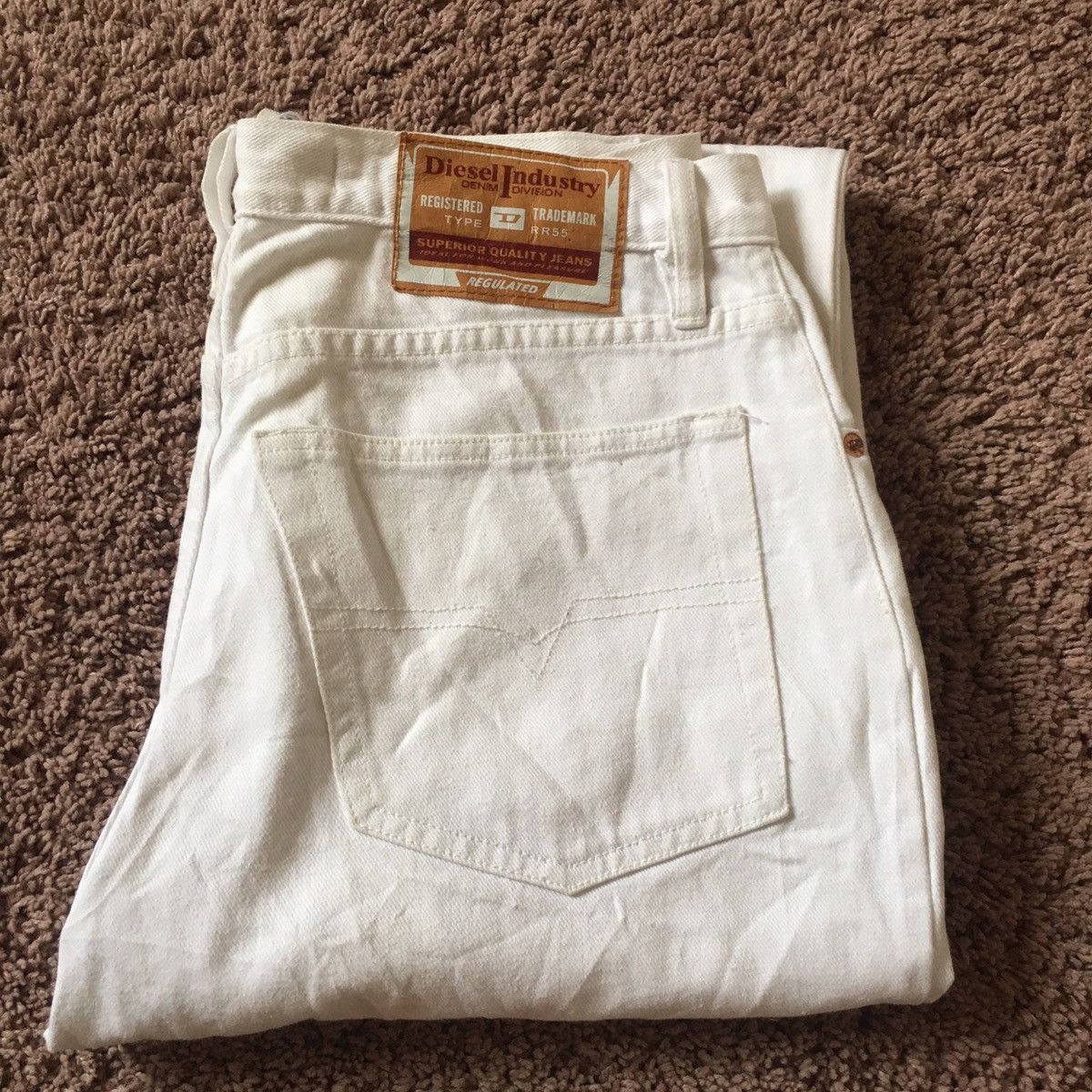 image of Diesel White Denim, Men's (Size 34)