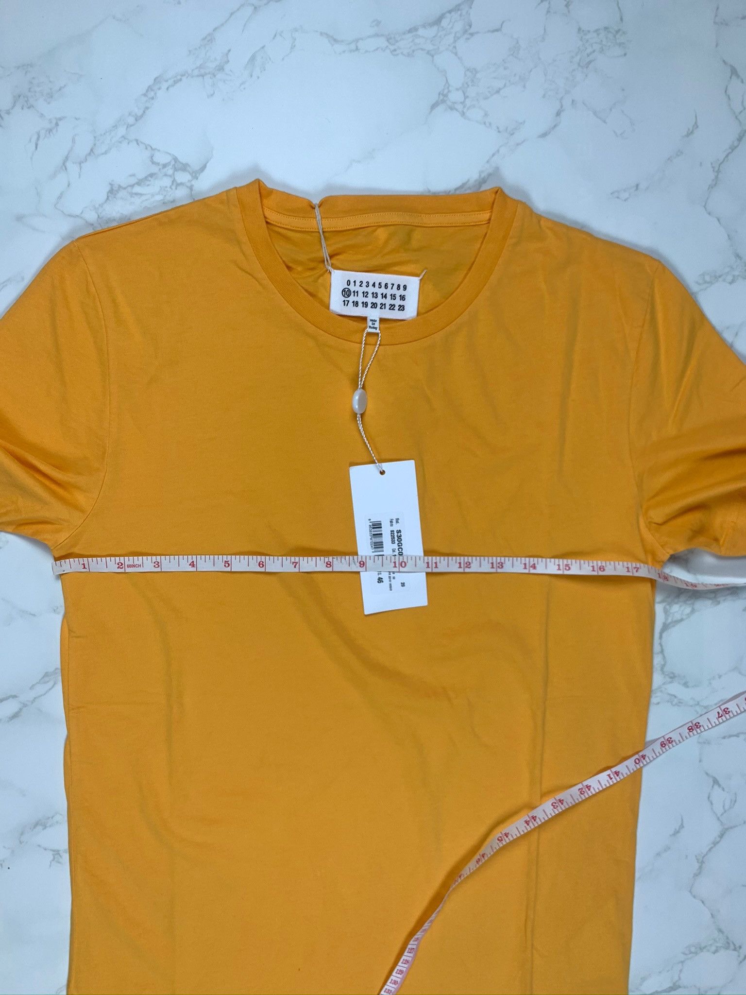 Maison Margiela Maison Margiela Yellow Crew Neck Tee Size US S / EU 44-46 / 1 - 7 Thumbnail